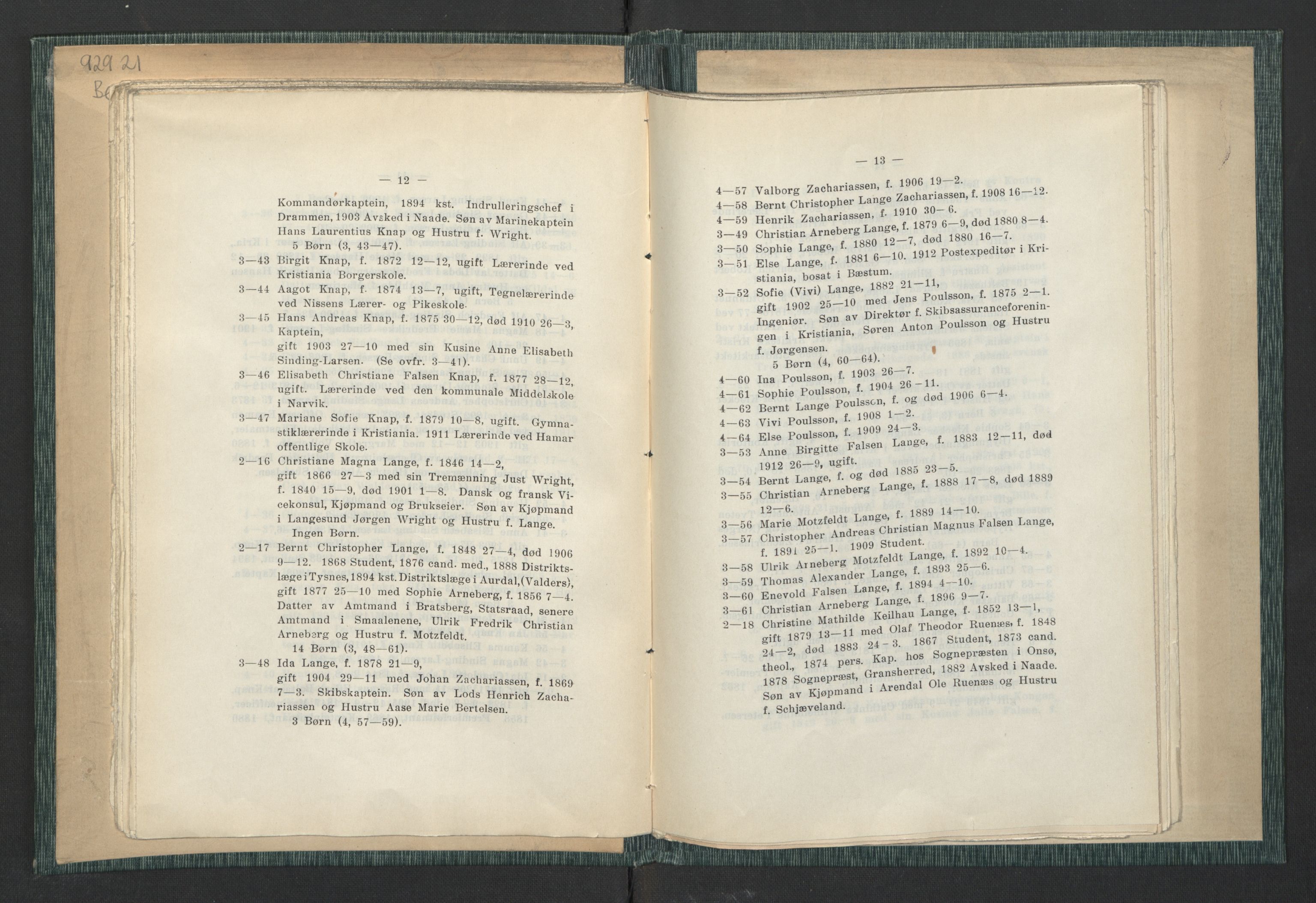 Andre publikasjoner, PUBL/PUBL-999/0003/0001: Johan Kielland Bergwitz: Vore Eidsvollsmænds efterkommere. Gjennem alle linjer i 100 aar (1914), 1814-1914, s. 47