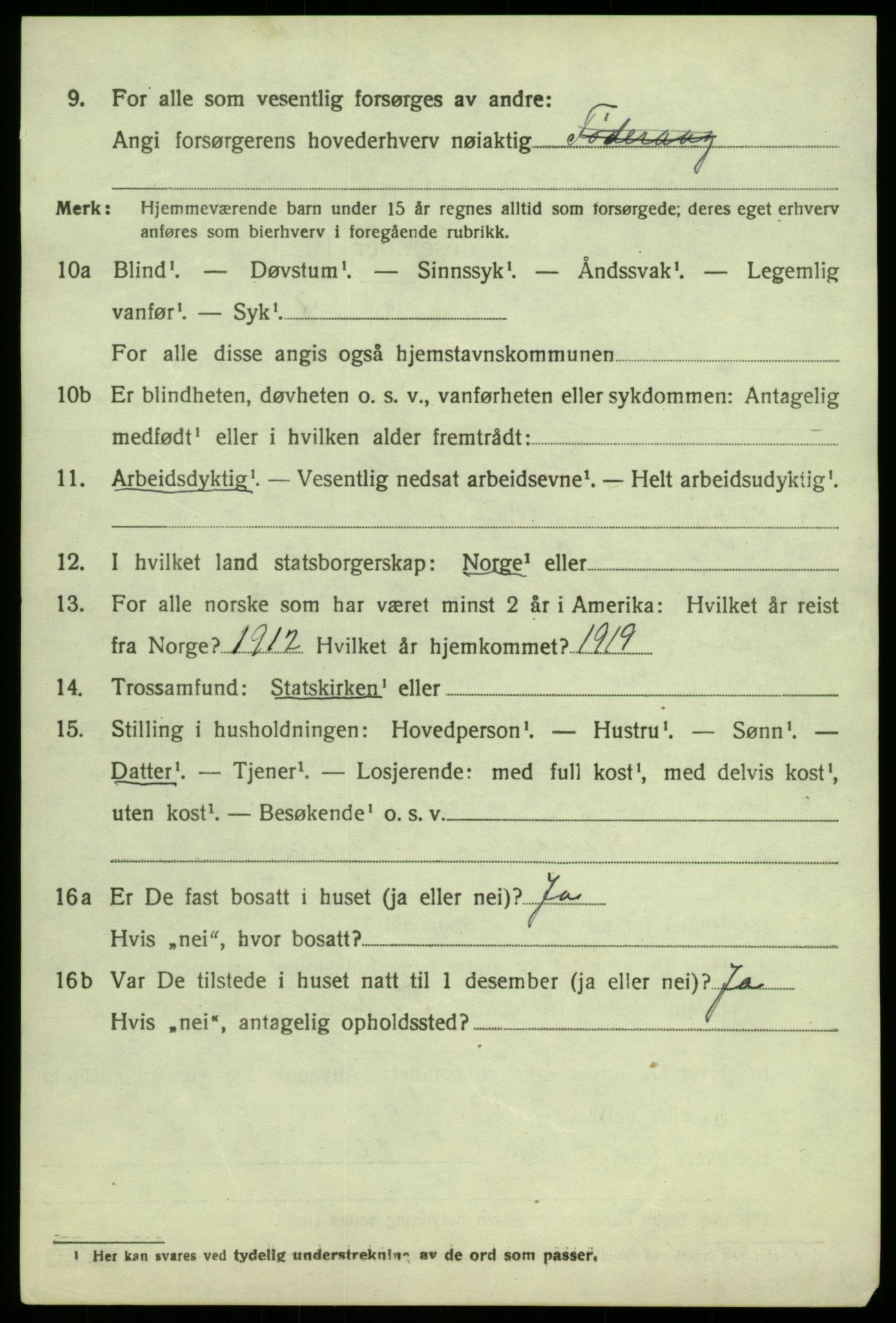 SAB, Folketelling 1920 for 1264 Austrheim herred, 1920, s. 2065