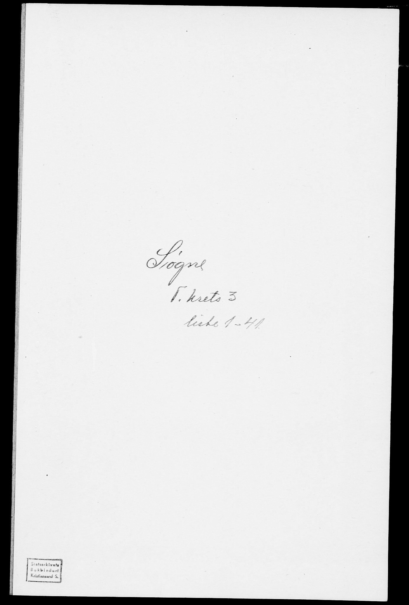 SAK, Folketelling 1875 for 1018P Søgne prestegjeld, 1875, s. 254
