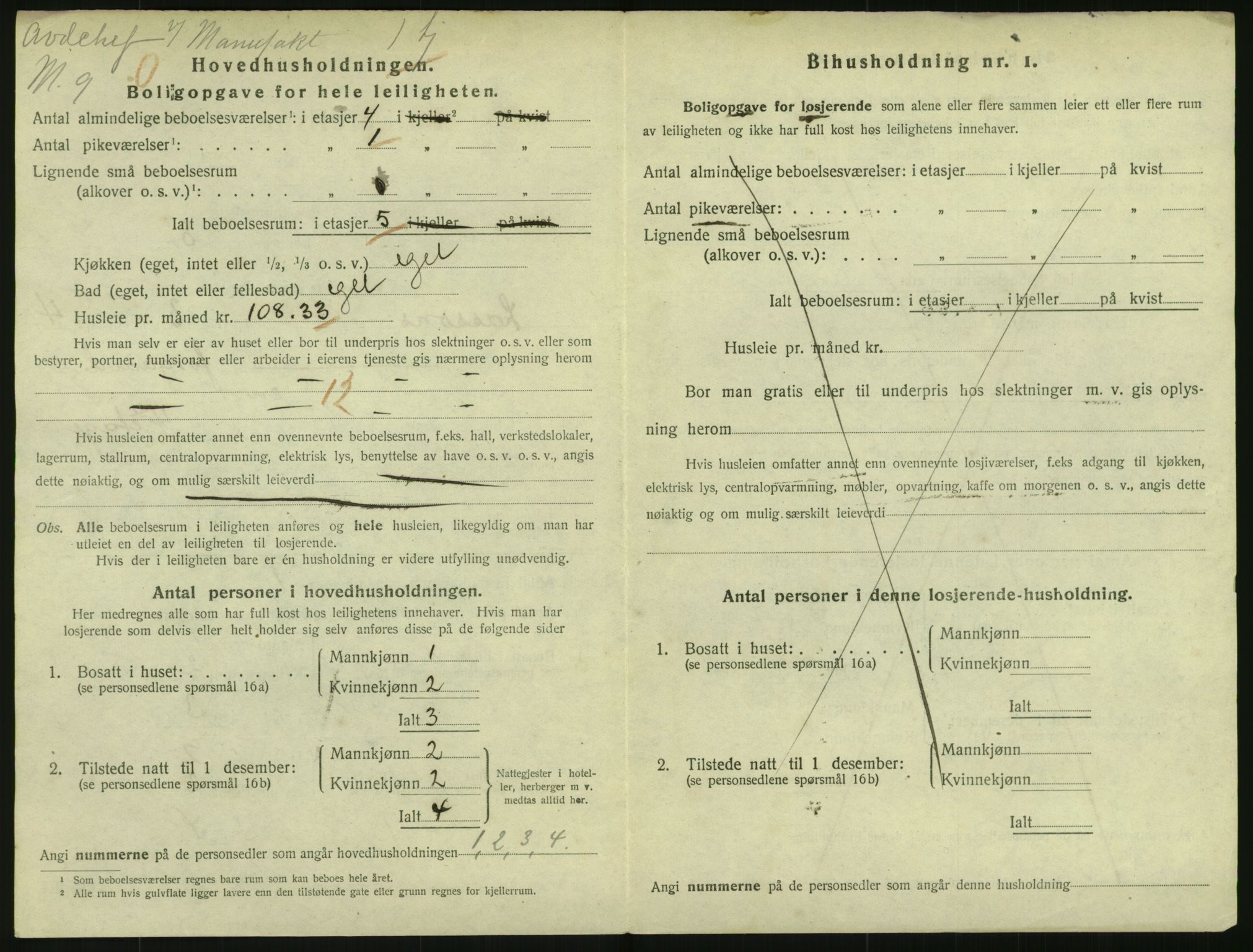 SAO, Folketelling 1920 for 0301 Kristiania kjøpstad, 1920, s. 58295