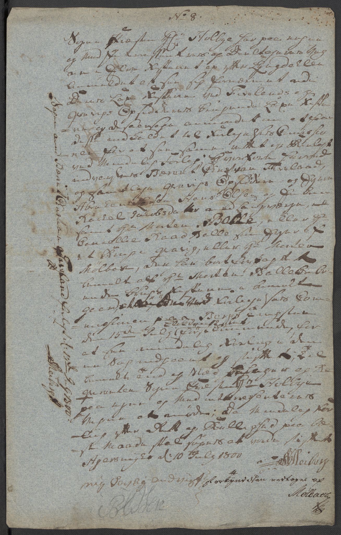 Riksarkivets diplomsamling, RA/EA-5965/F15/L0034: Prestearkiv - Vest-Agder, 1801-1803, s. 194
