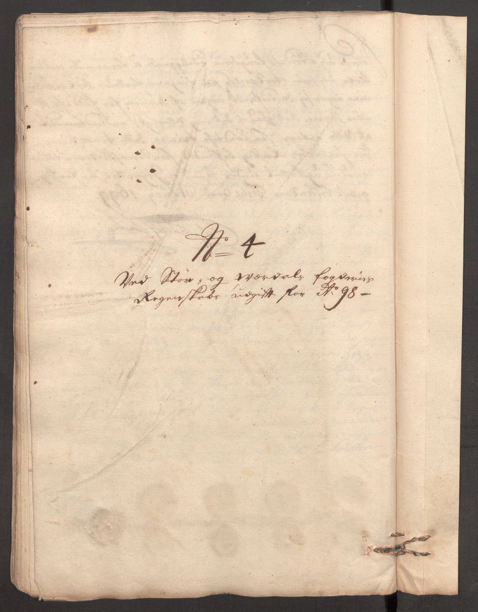 Rentekammeret inntil 1814, Reviderte regnskaper, Fogderegnskap, RA/EA-4092/R62/L4190: Fogderegnskap Stjørdal og Verdal, 1698, s. 238