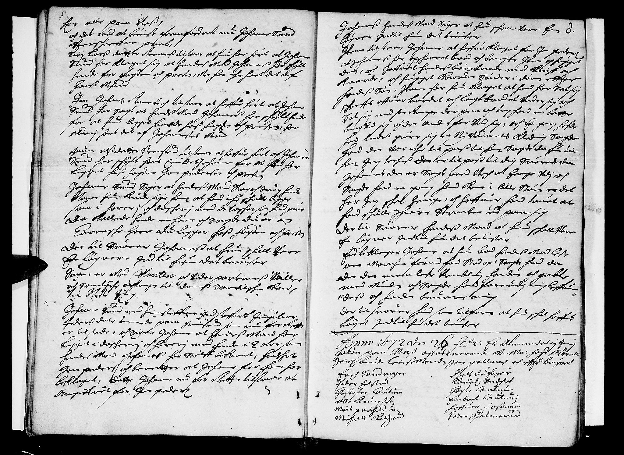Hedemarken sorenskriveri, AV/SAH-TING-034/G/Gb/L0008: Tingbok, 1672, s. 7b-8a