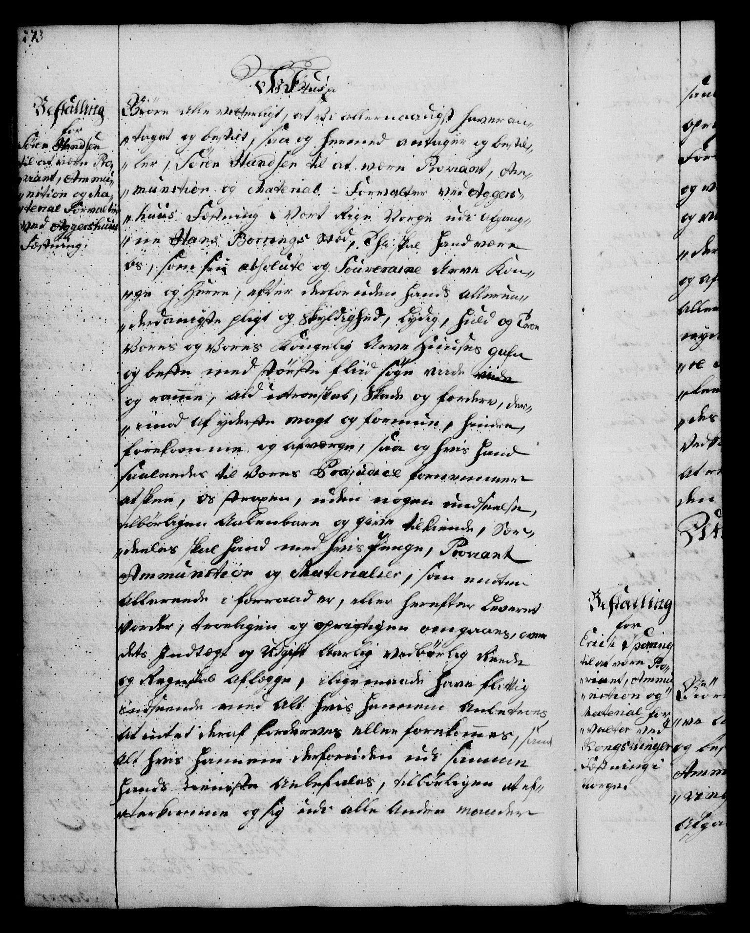 Rentekammeret, Kammerkanselliet, RA/EA-3111/G/Gg/Gge/L0003: Norsk bestallingsprotokoll med register (merket RK 53.27), 1745-1761, s. 273