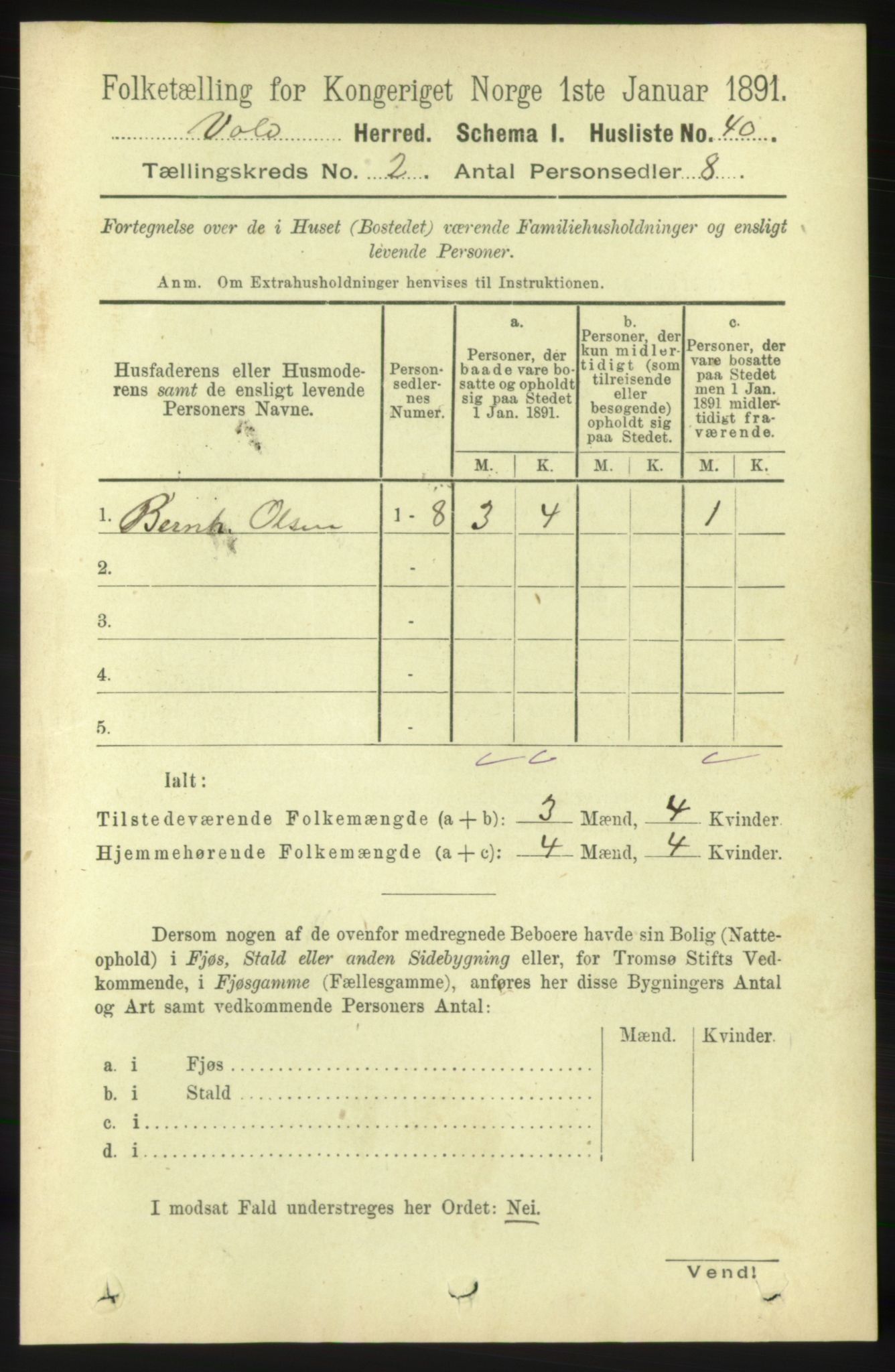 RA, Folketelling 1891 for 1537 Voll herred, 1891, s. 692