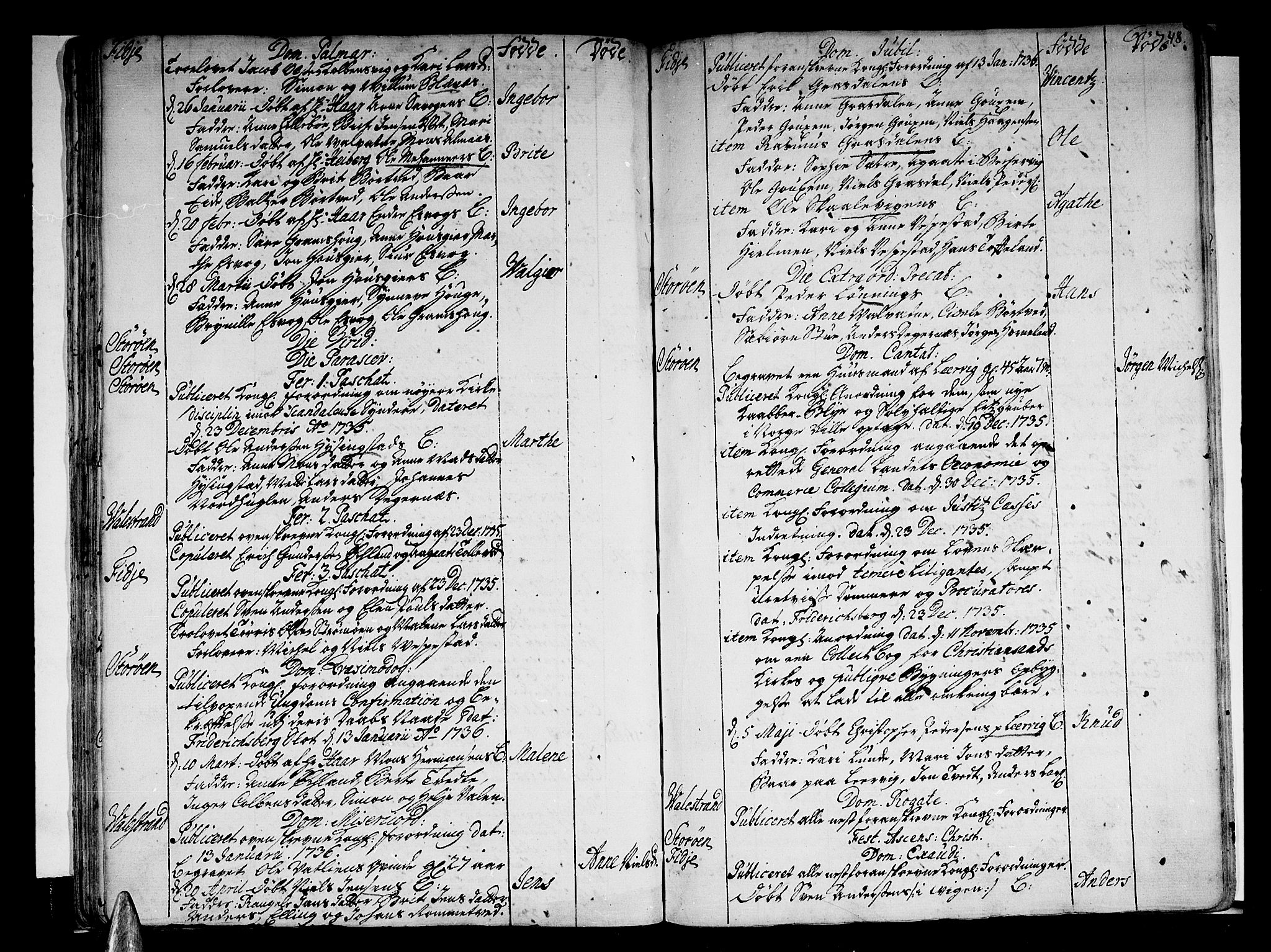Stord sokneprestembete, SAB/A-78201/H/Haa: Ministerialbok nr. A 1, 1725-1744, s. 48