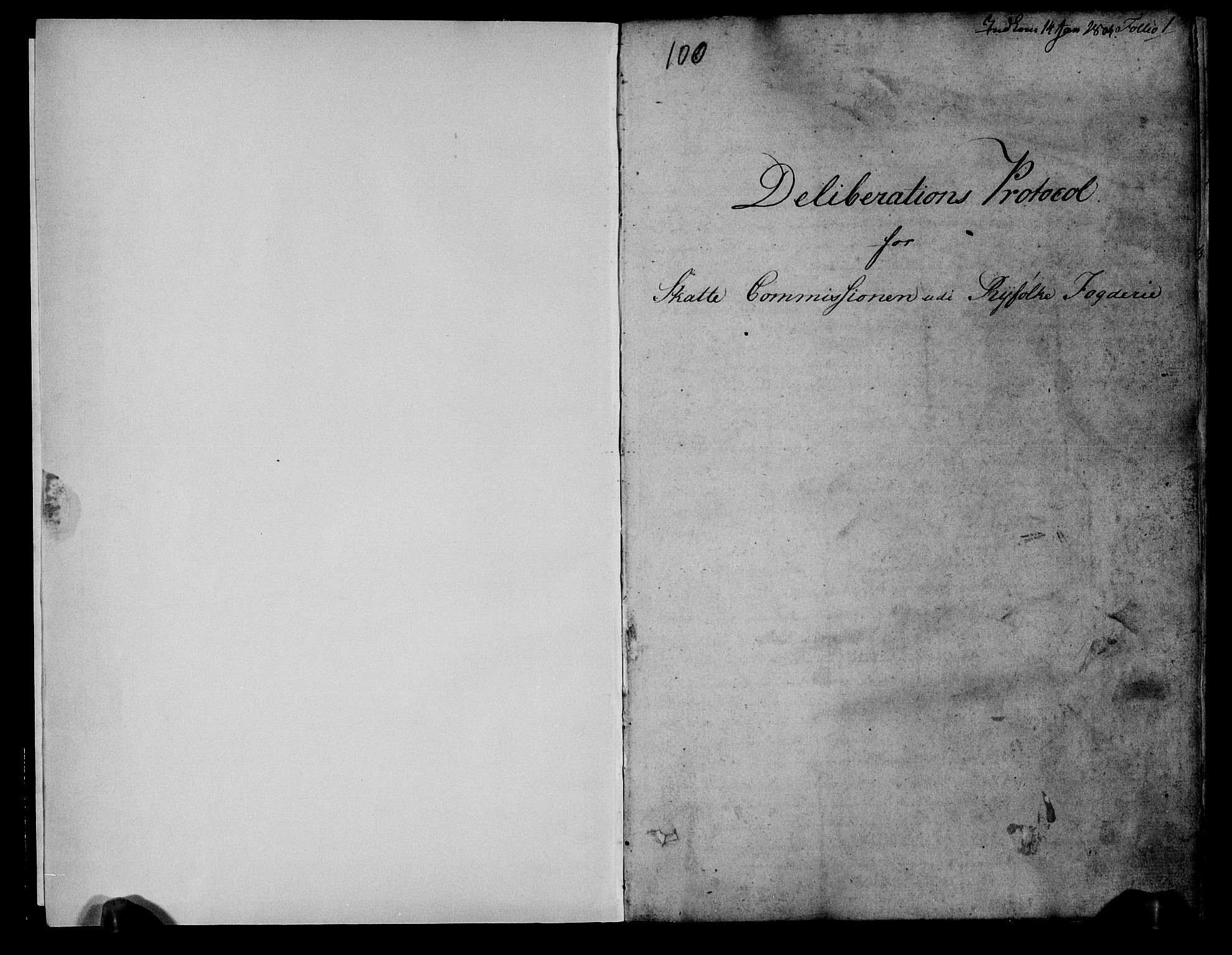 Rentekammeret inntil 1814, Realistisk ordnet avdeling, AV/RA-EA-4070/N/Ne/Nea/L0100: Ryfylke fogderi. Deliberasjonsprotokoll, 1803, s. 2