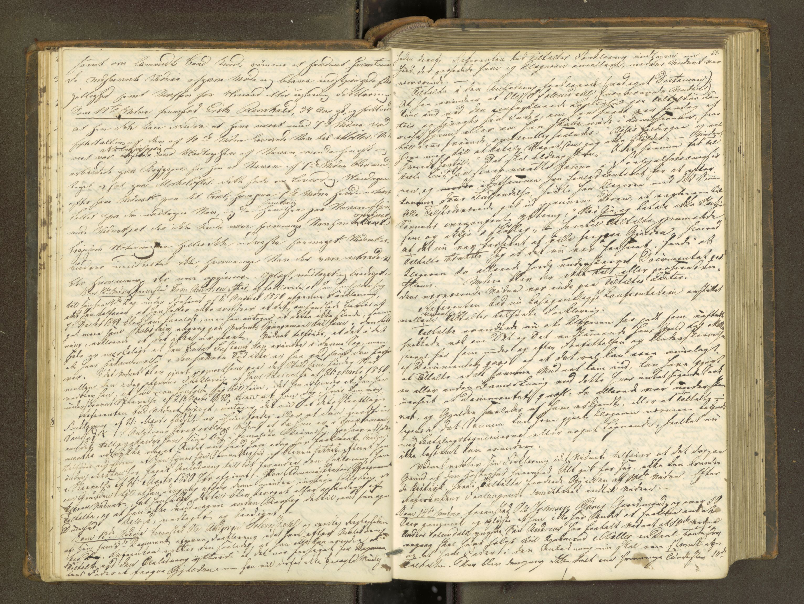 Molde byfogd, AV/SAT-A-0025/1/1A/L0007: Justisprotokoll, 1850-1854, s. 22b-23a