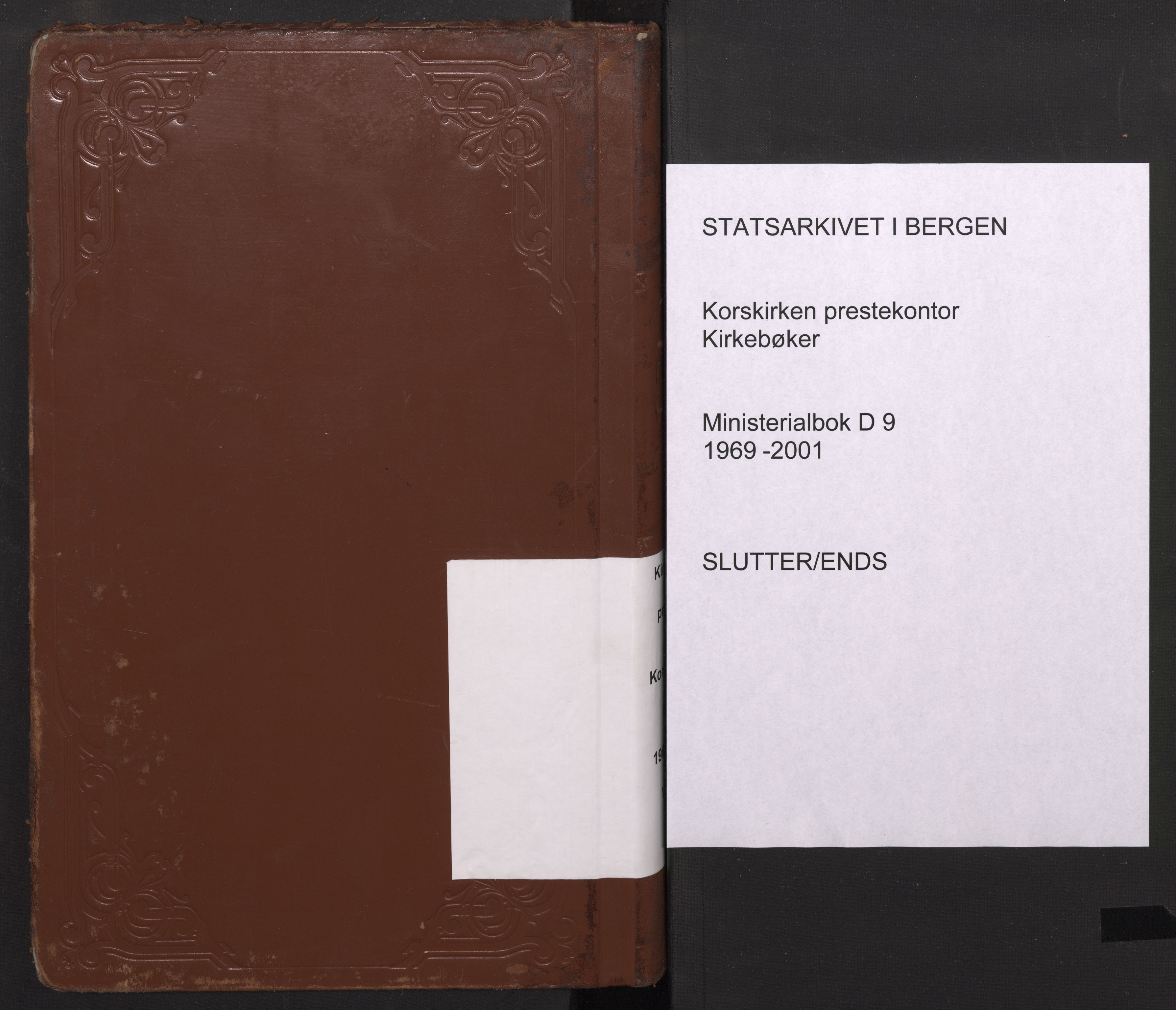 Korskirken sokneprestembete, SAB/A-76101/H/Haa/L0042: Ministerialbok nr. D 9, 1969-2001
