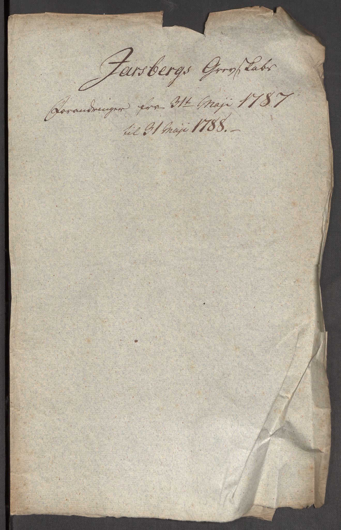 Kommersekollegiet, Brannforsikringskontoret 1767-1814, RA/EA-5458/F/Fb/L0067/0002: Jarlsberg grevskap / Forandringer, 1787-1813