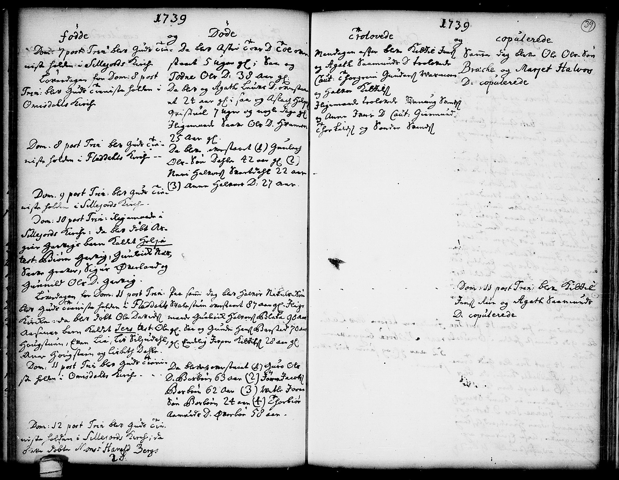 Seljord kirkebøker, SAKO/A-20/F/Fa/L0005: Ministerialbok nr. I 5, 1737-1743, s. 39