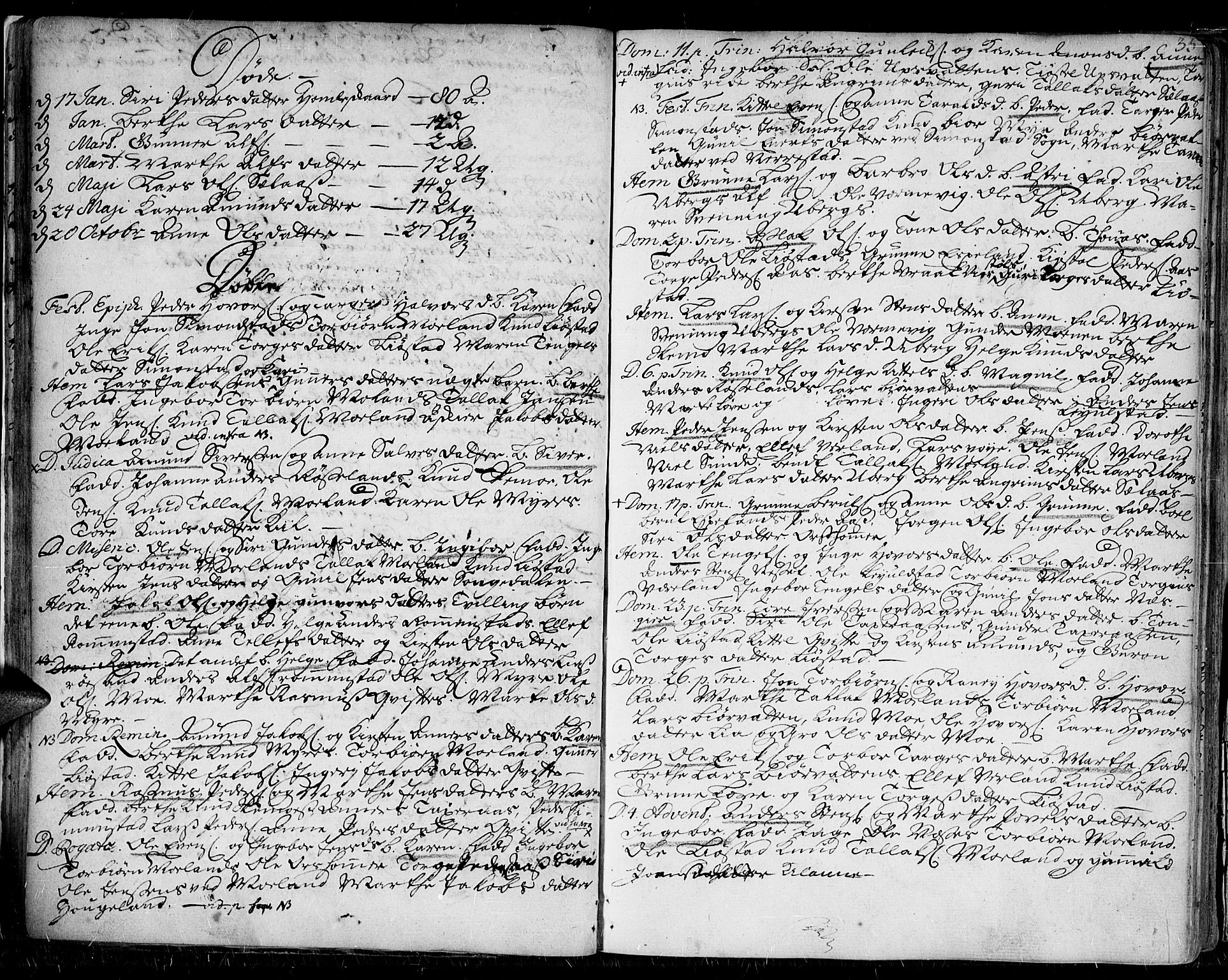 Gjerstad sokneprestkontor, AV/SAK-1111-0014/F/Fa/Faa/L0002: Ministerialbok nr. A 2, 1717-1779, s. 35