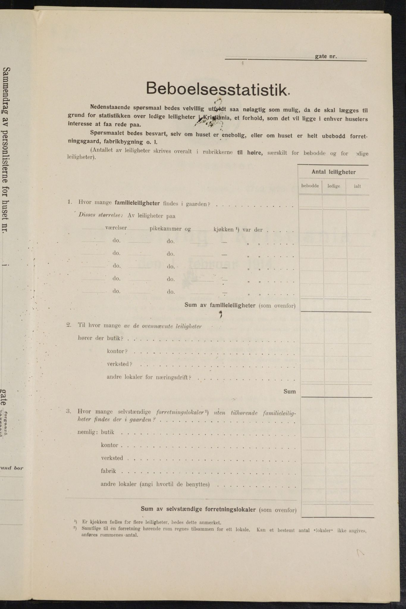 OBA, Kommunal folketelling 1.2.1914 for Kristiania, 1914, s. 57495