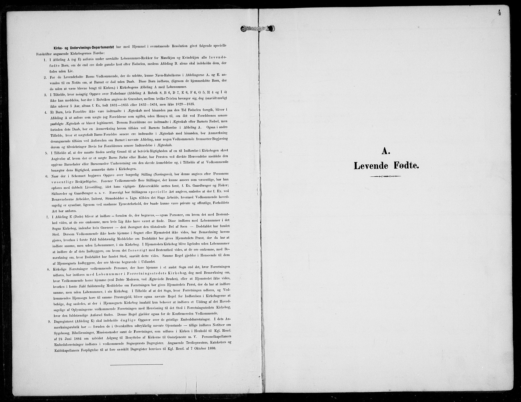 Aurland sokneprestembete, AV/SAB-A-99937/H/Hb/Hba/L0003: Klokkerbok nr. A 3, 1896-1939, s. 4