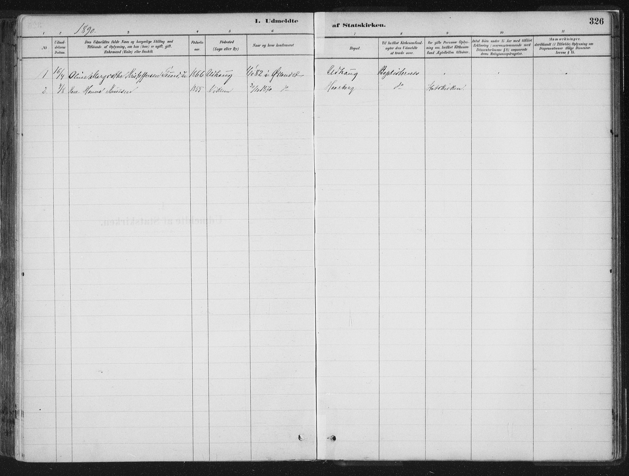 Ministerialprotokoller, klokkerbøker og fødselsregistre - Sør-Trøndelag, SAT/A-1456/659/L0739: Ministerialbok nr. 659A09, 1879-1893, s. 326