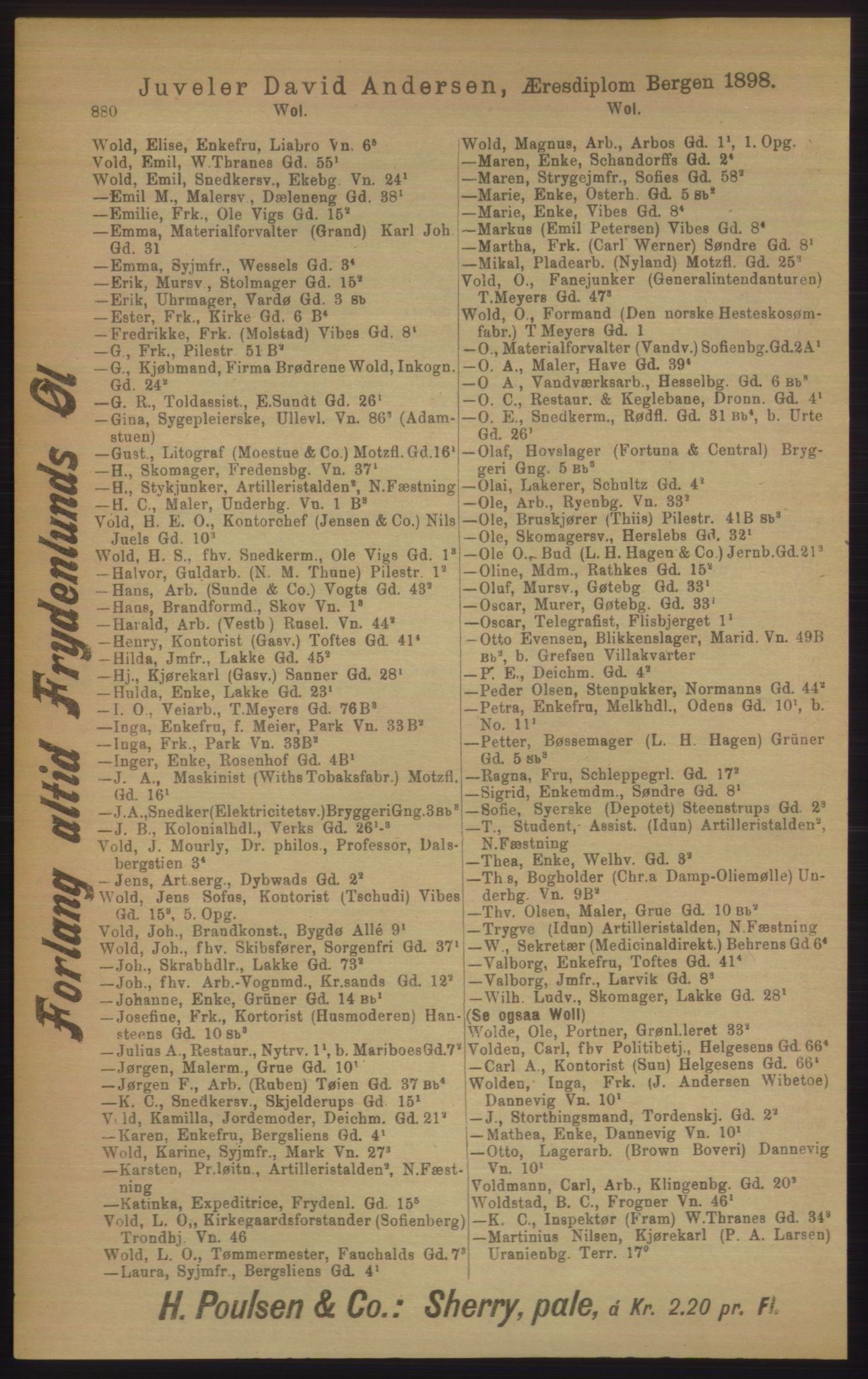 Kristiania/Oslo adressebok, PUBL/-, 1906, s. 880