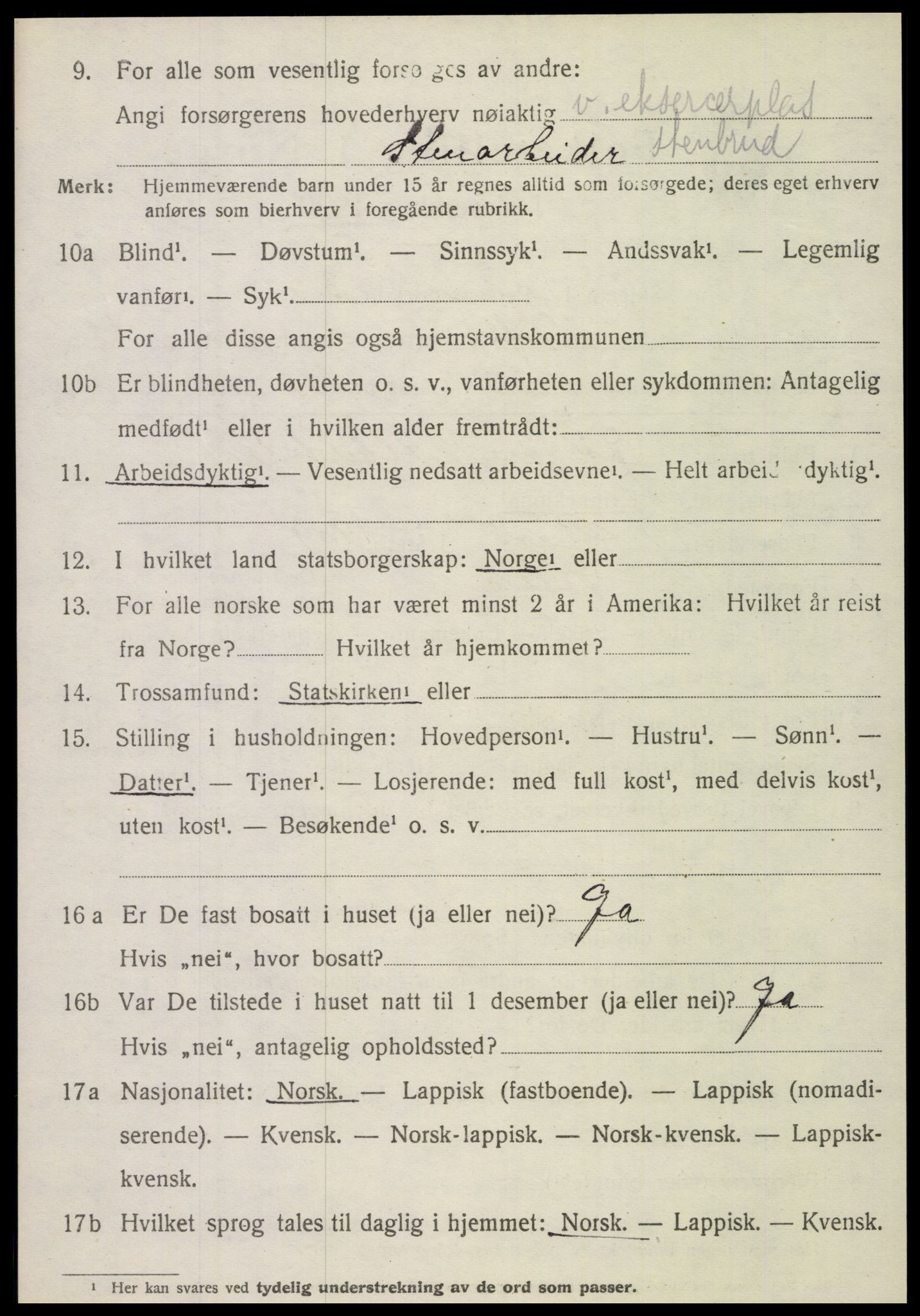 SAT, Folketelling 1920 for 1824 Vefsn herred, 1920, s. 9884