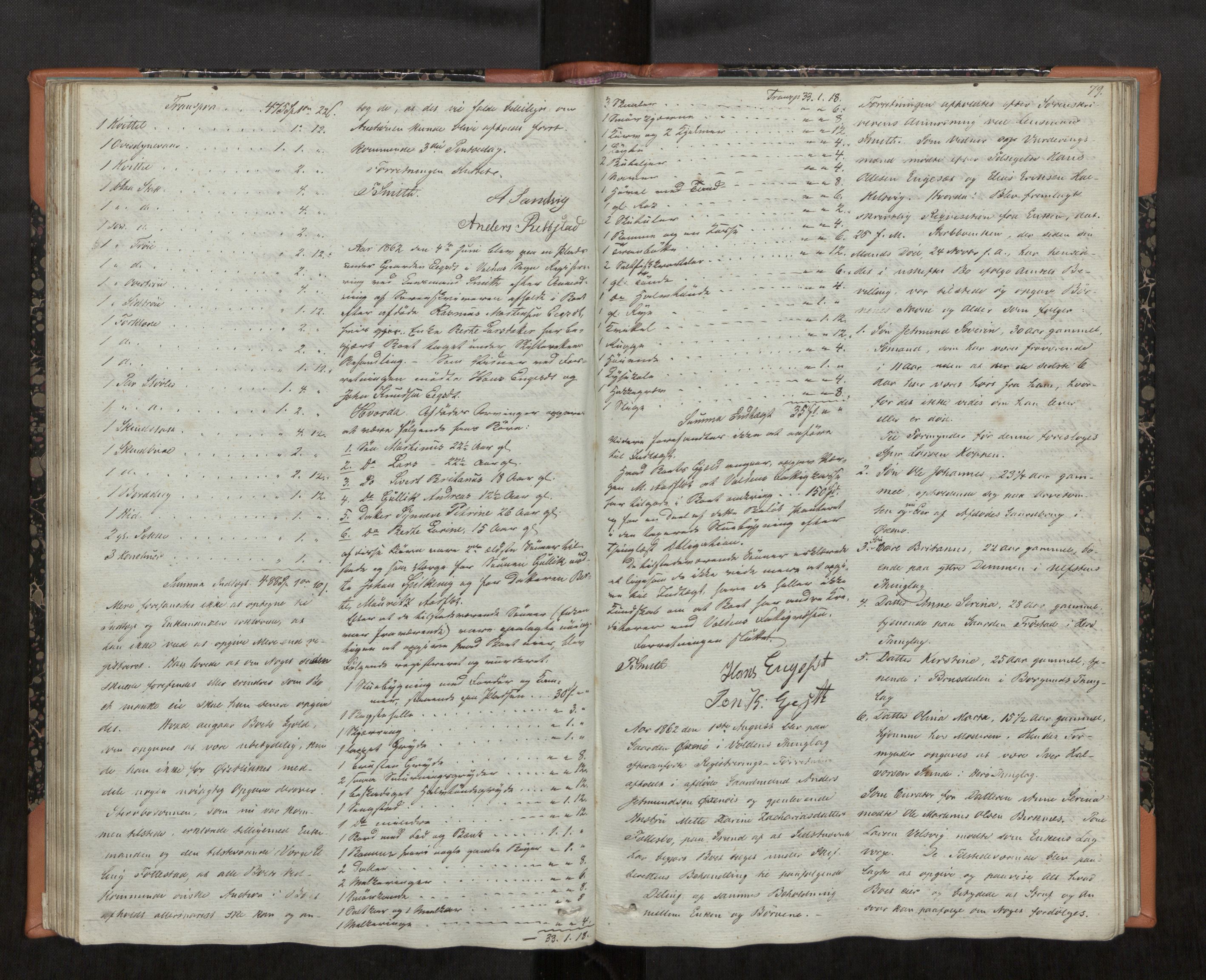 Søre Sunnmøre sorenskriveri, AV/SAT-A-4122/1/3/3C/L0001: Skifteregistreringsprotokollar, 1847-1885, s. 79