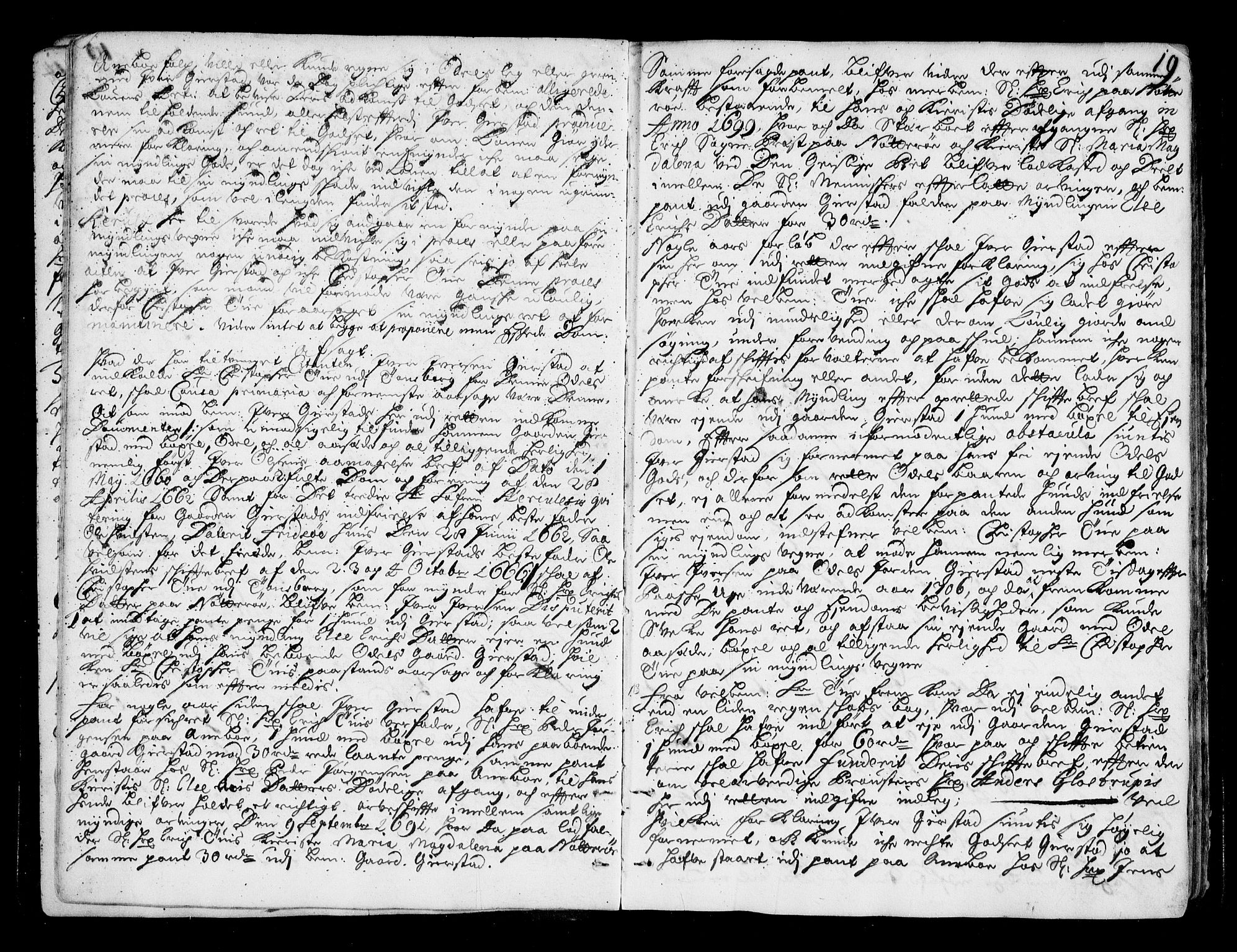 Larvik sorenskriveri, AV/SAKO-A-83/F/Fa/L0011: Tingbok, 1706-1710, s. 19