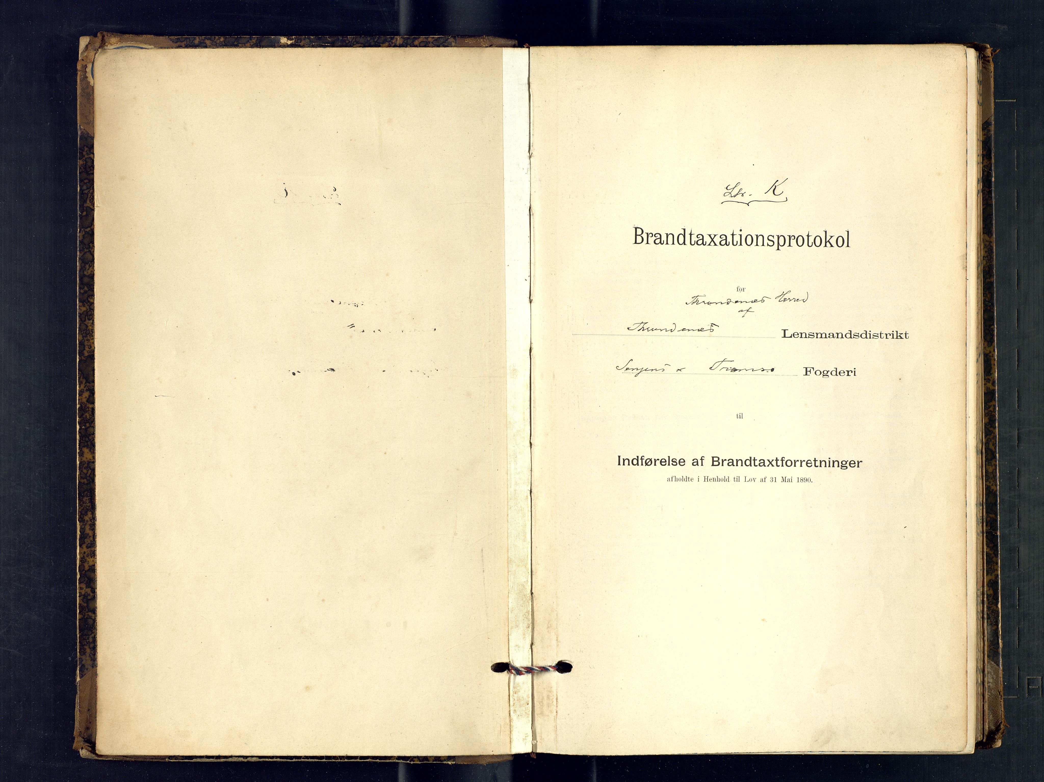 Harstad lensmannskontor, SATØ/SATØ-10/F/Fr/Fra/L0597: Branntakstprotokoll (S). Merket K, 1896-1902