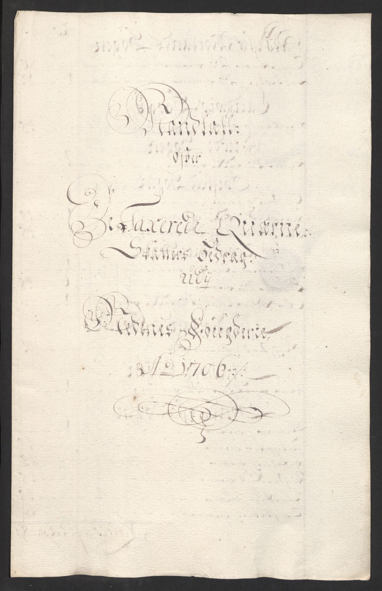 Rentekammeret inntil 1814, Reviderte regnskaper, Fogderegnskap, RA/EA-4092/R39/L2318: Fogderegnskap Nedenes, 1706-1709, s. 46