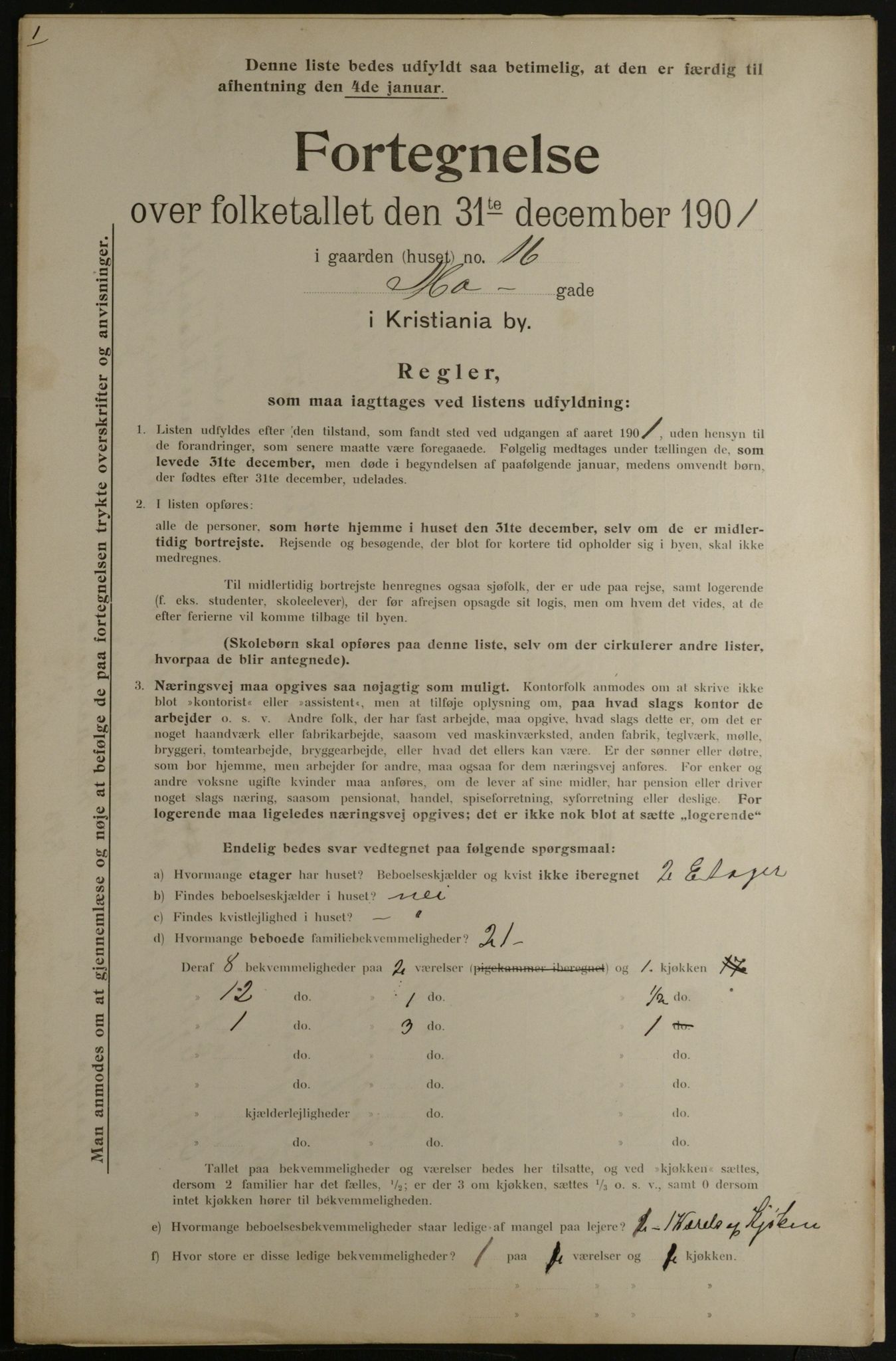 OBA, Kommunal folketelling 31.12.1901 for Kristiania kjøpstad, 1901, s. 10071