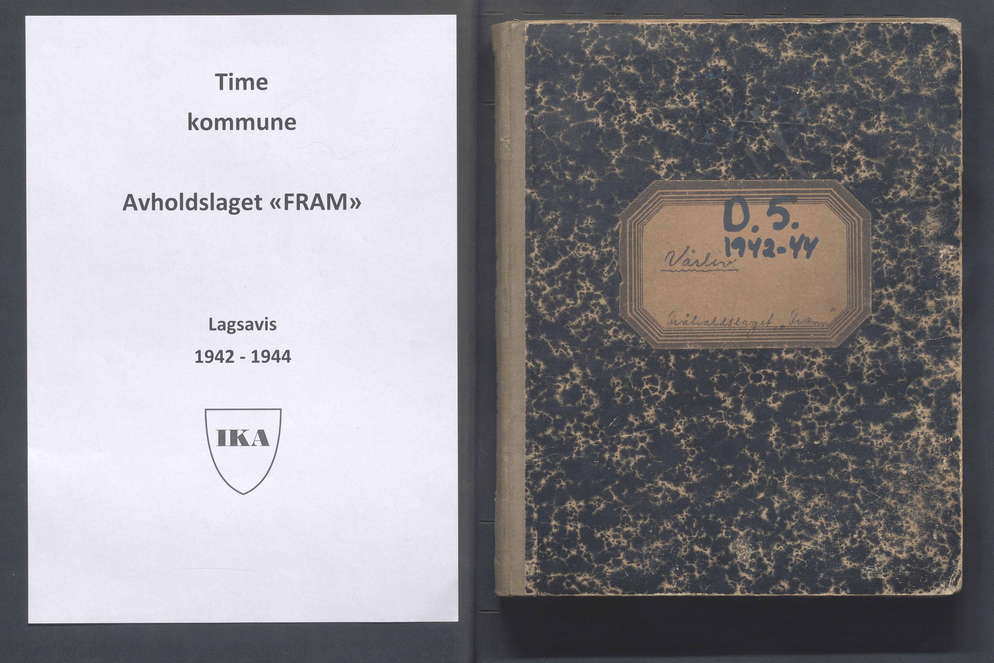 Time kommune - PA 15 Avholdslaget "FRAM", IKAR/K-100875/F/L0004: Håndskrevet blad "Vårliv", 1942-1944, s. 1