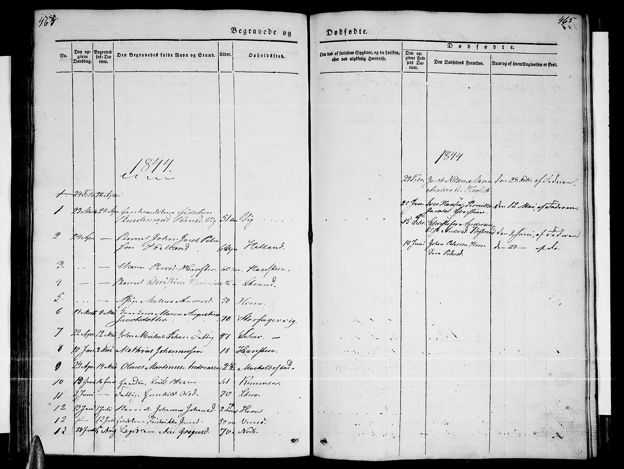 Ministerialprotokoller, klokkerbøker og fødselsregistre - Nordland, SAT/A-1459/838/L0555: Klokkerbok nr. 838C02, 1842-1861, s. 464-465