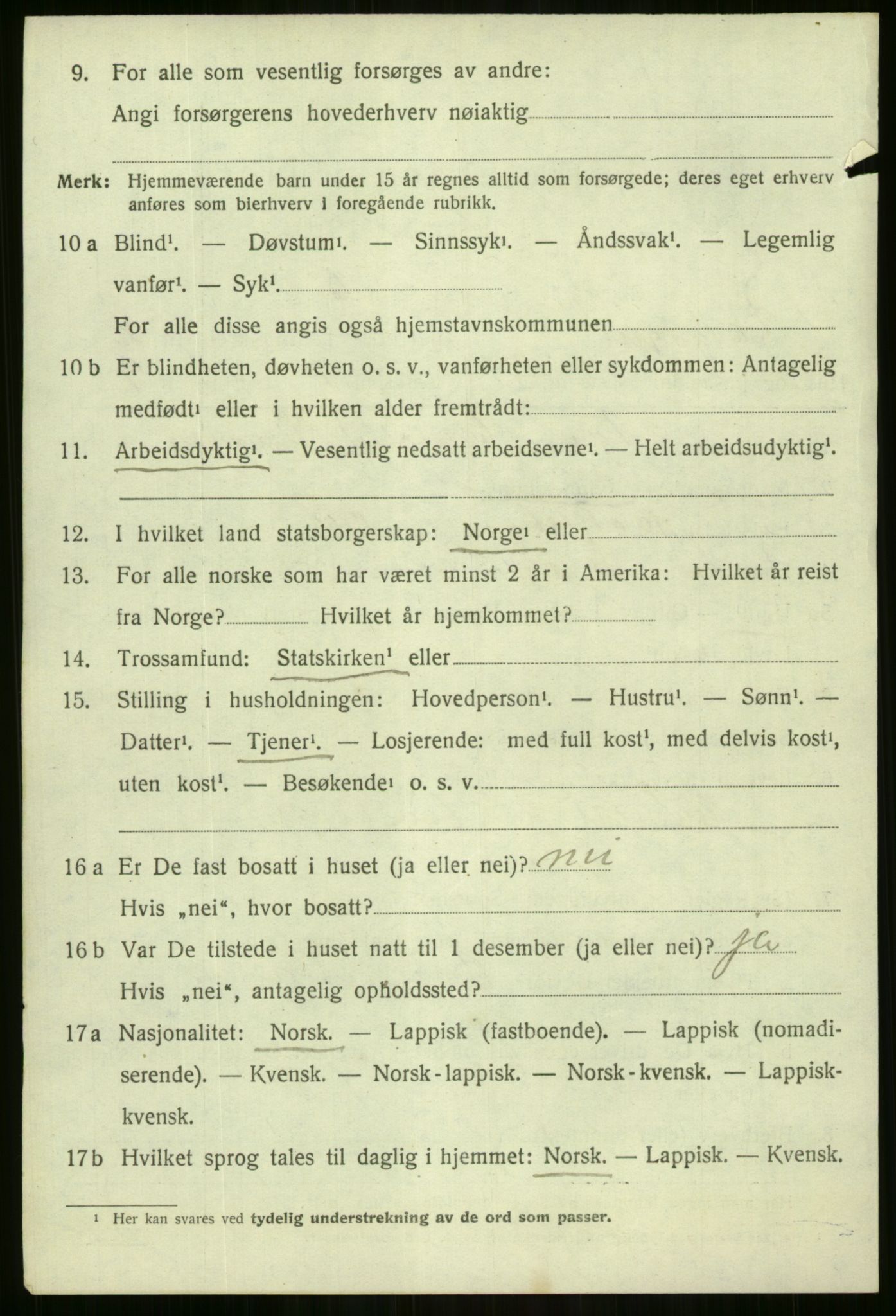 SATØ, Folketelling 1920 for 1920 Lavangen herred, 1920, s. 1346