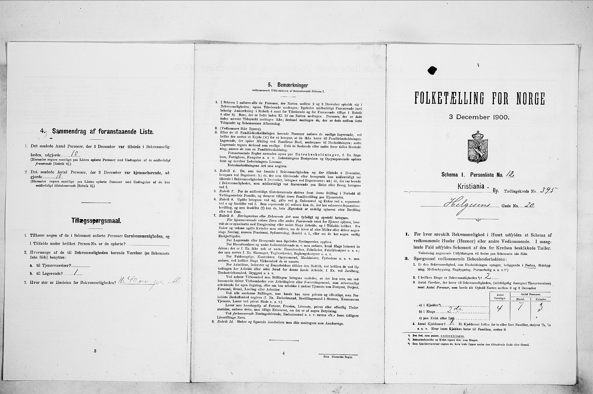 SAO, Folketelling 1900 for 0301 Kristiania kjøpstad, 1900, s. 35666