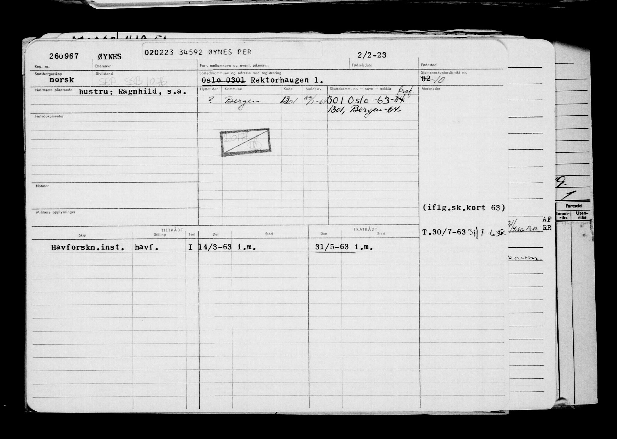 Direktoratet for sjømenn, AV/RA-S-3545/G/Gb/L0215: Hovedkort, 1923, s. 41