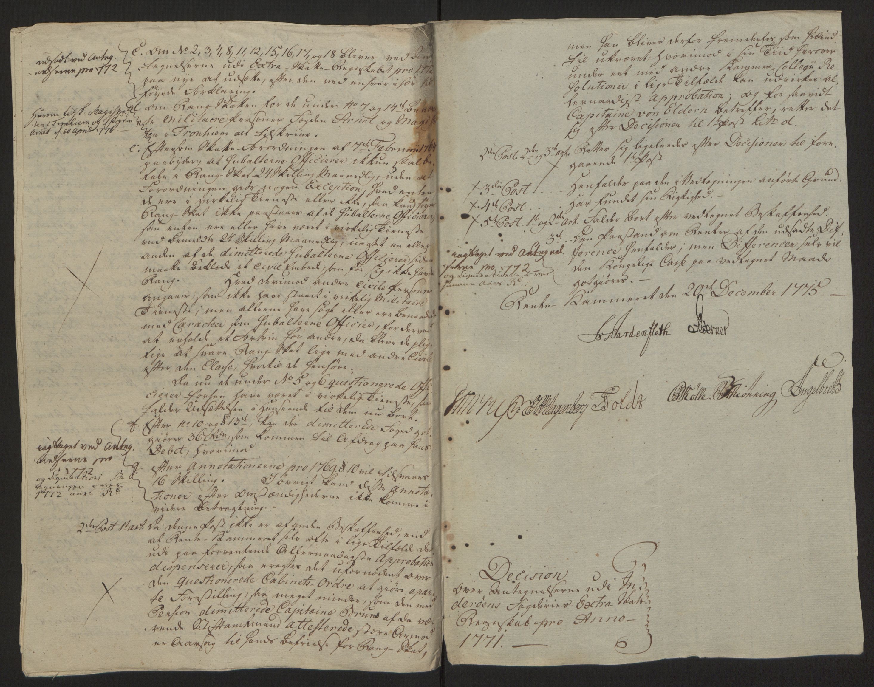 Rentekammeret inntil 1814, Reviderte regnskaper, Fogderegnskap, AV/RA-EA-4092/R63/L4420: Ekstraskatten Inderøy, 1762-1772, s. 596