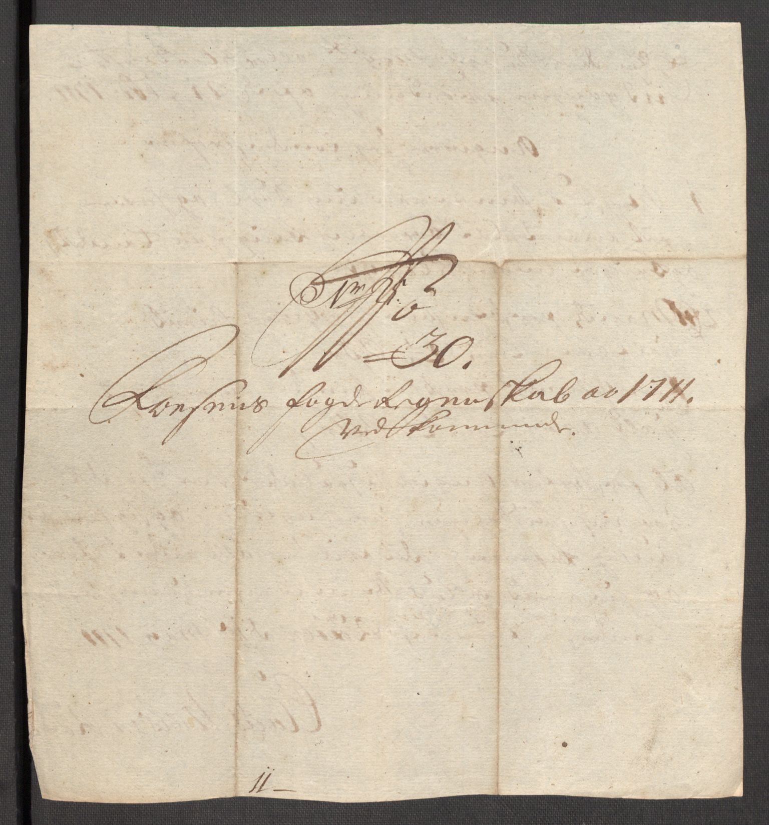 Rentekammeret inntil 1814, Reviderte regnskaper, Fogderegnskap, RA/EA-4092/R57/L3860: Fogderegnskap Fosen, 1711, s. 355