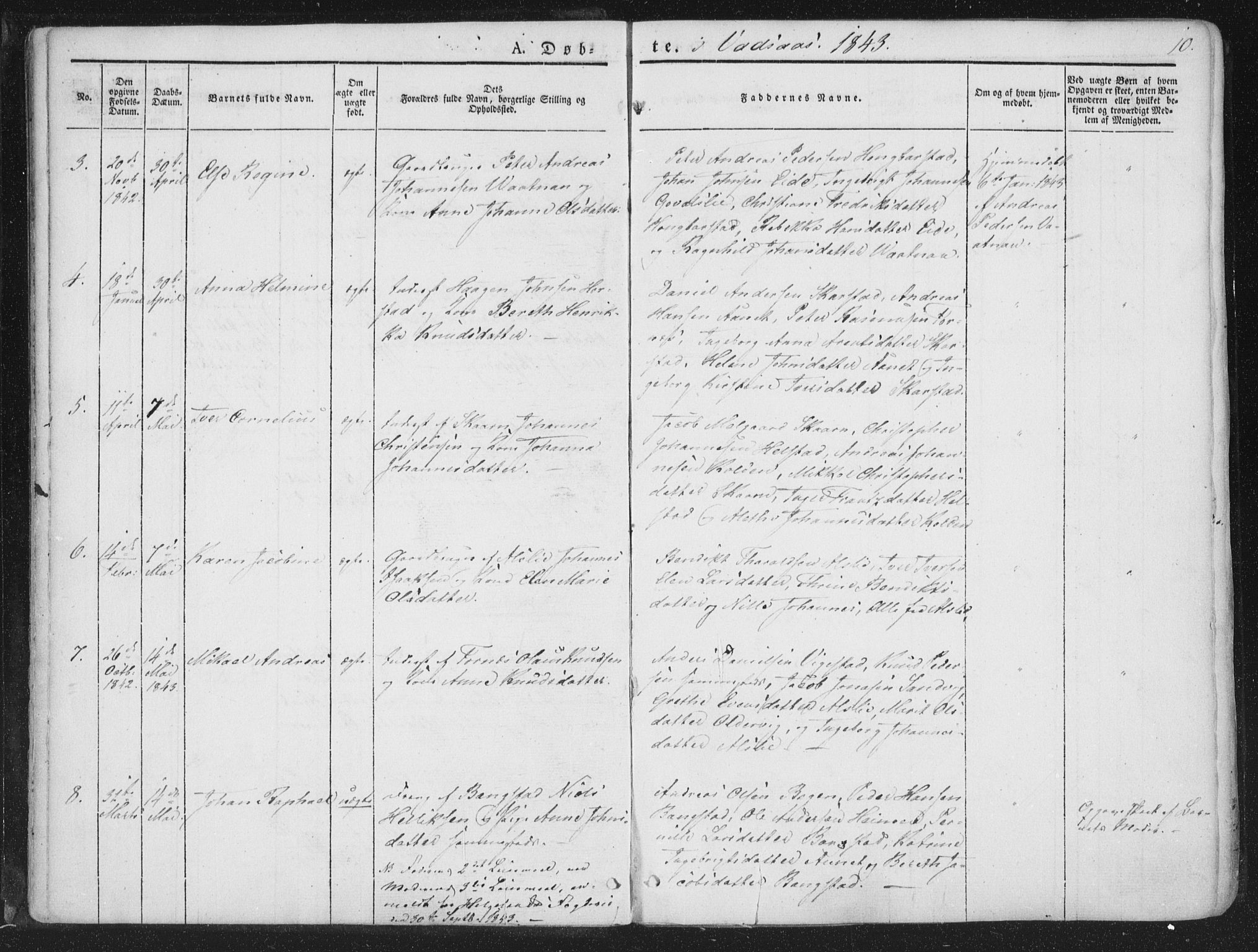 Ministerialprotokoller, klokkerbøker og fødselsregistre - Nordland, AV/SAT-A-1459/810/L0144: Ministerialbok nr. 810A07 /1, 1841-1862, s. 10