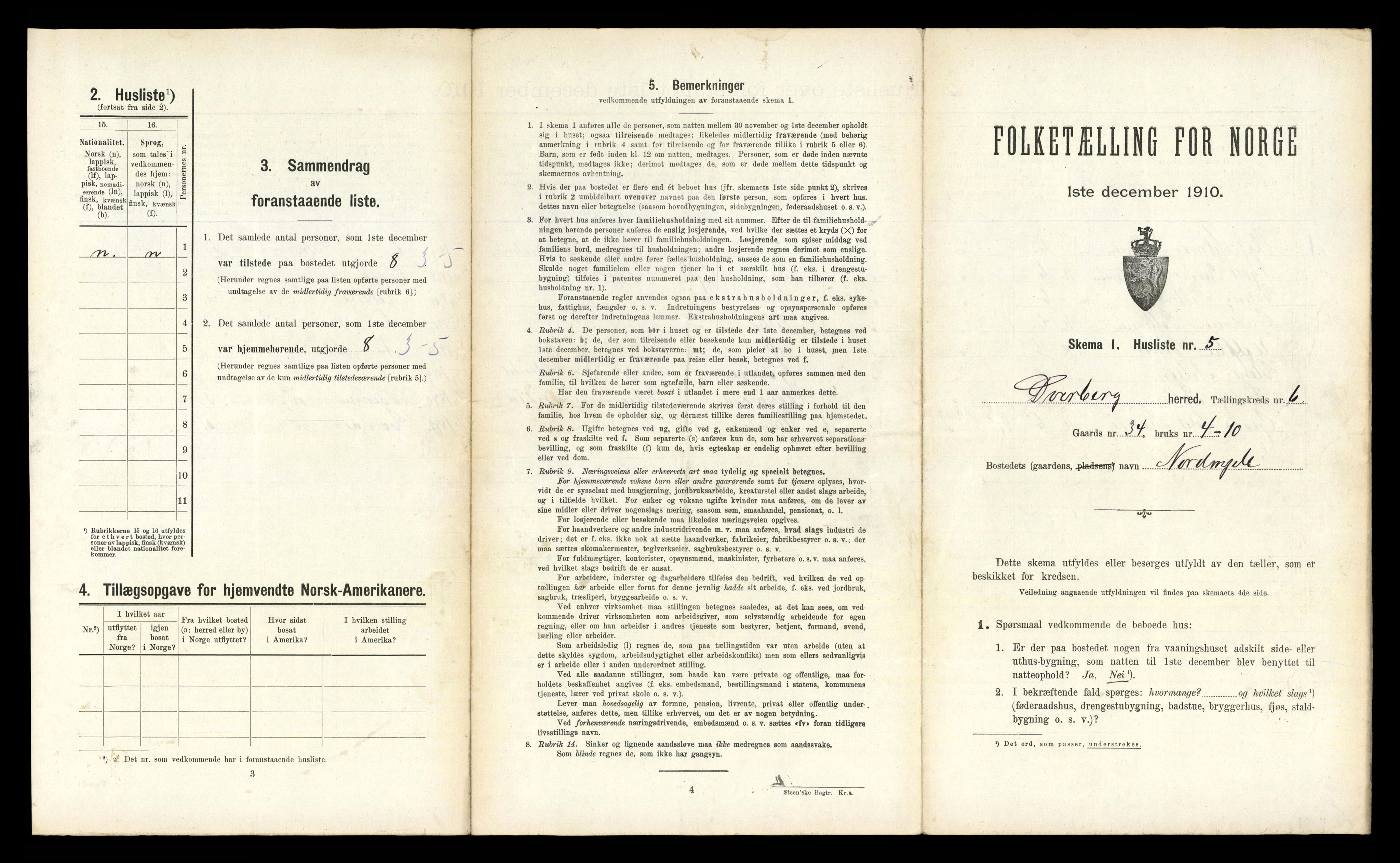RA, Folketelling 1910 for 1872 Dverberg herred, 1910, s. 512
