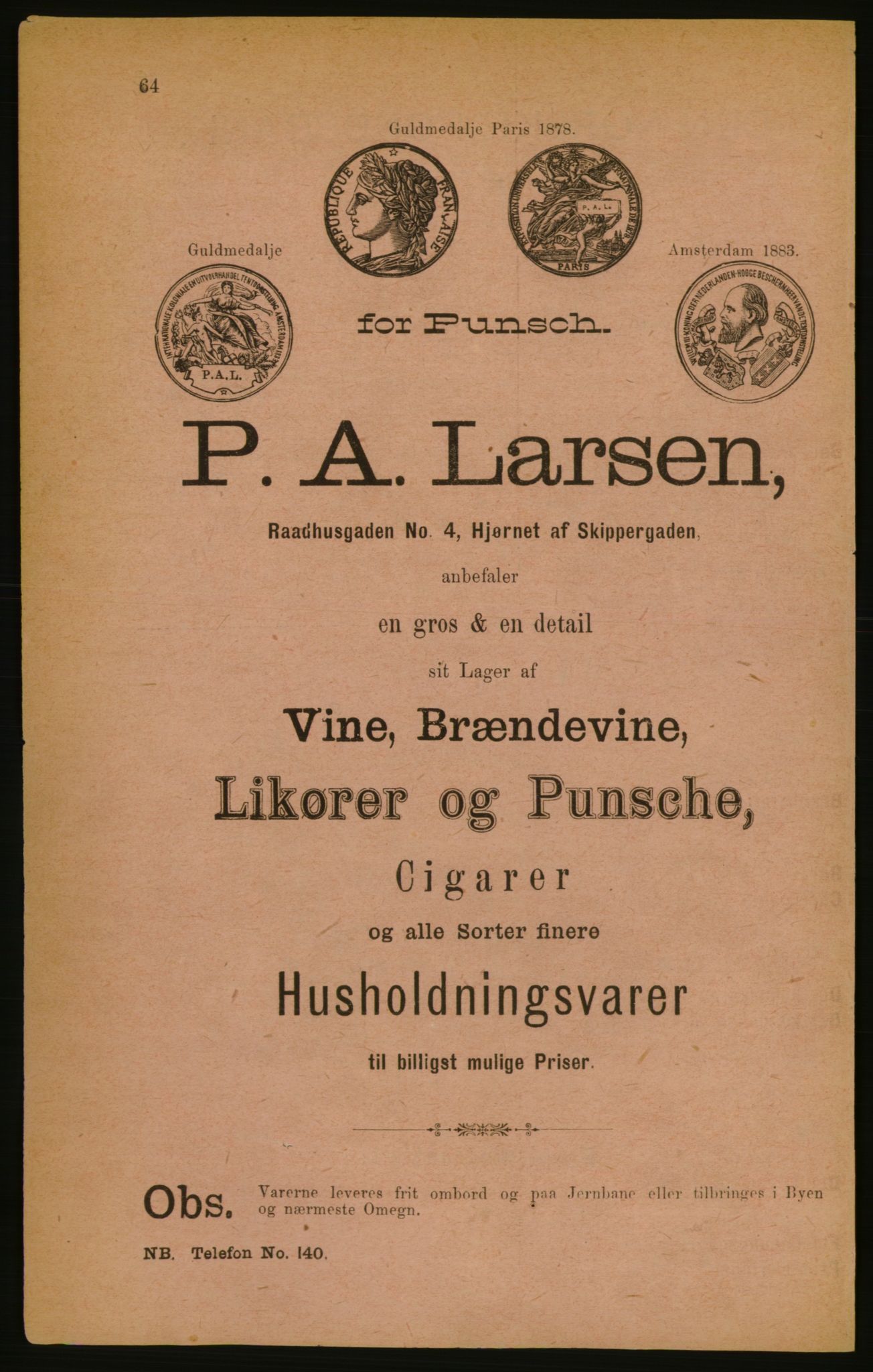 Kristiania/Oslo adressebok, PUBL/-, 1888, s. 64