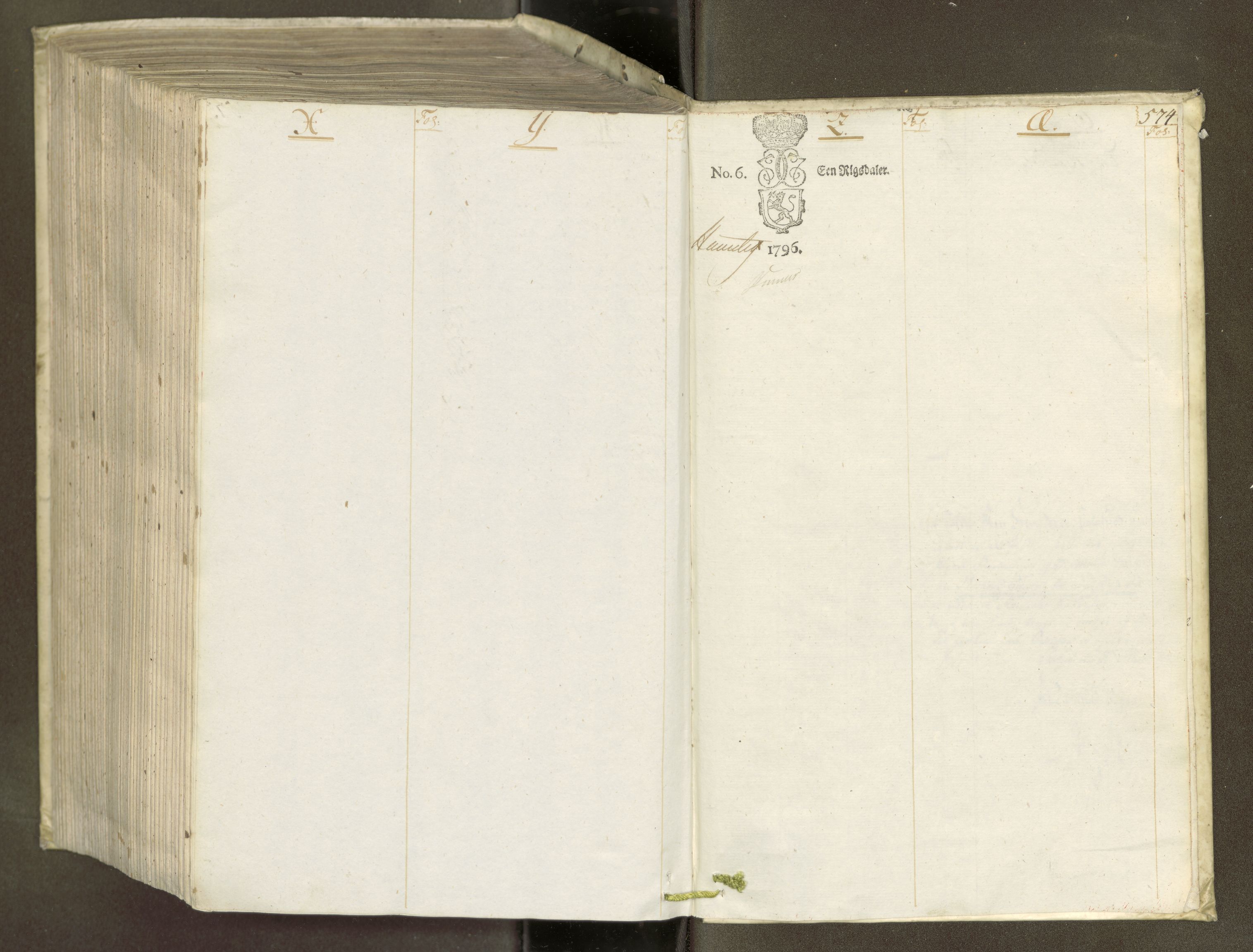 Trondheim byfogd, AV/SAT-A-0003/1/5/5A/L0009: Auksjonsprotokoll, 1795-1799, s. 573b-574a