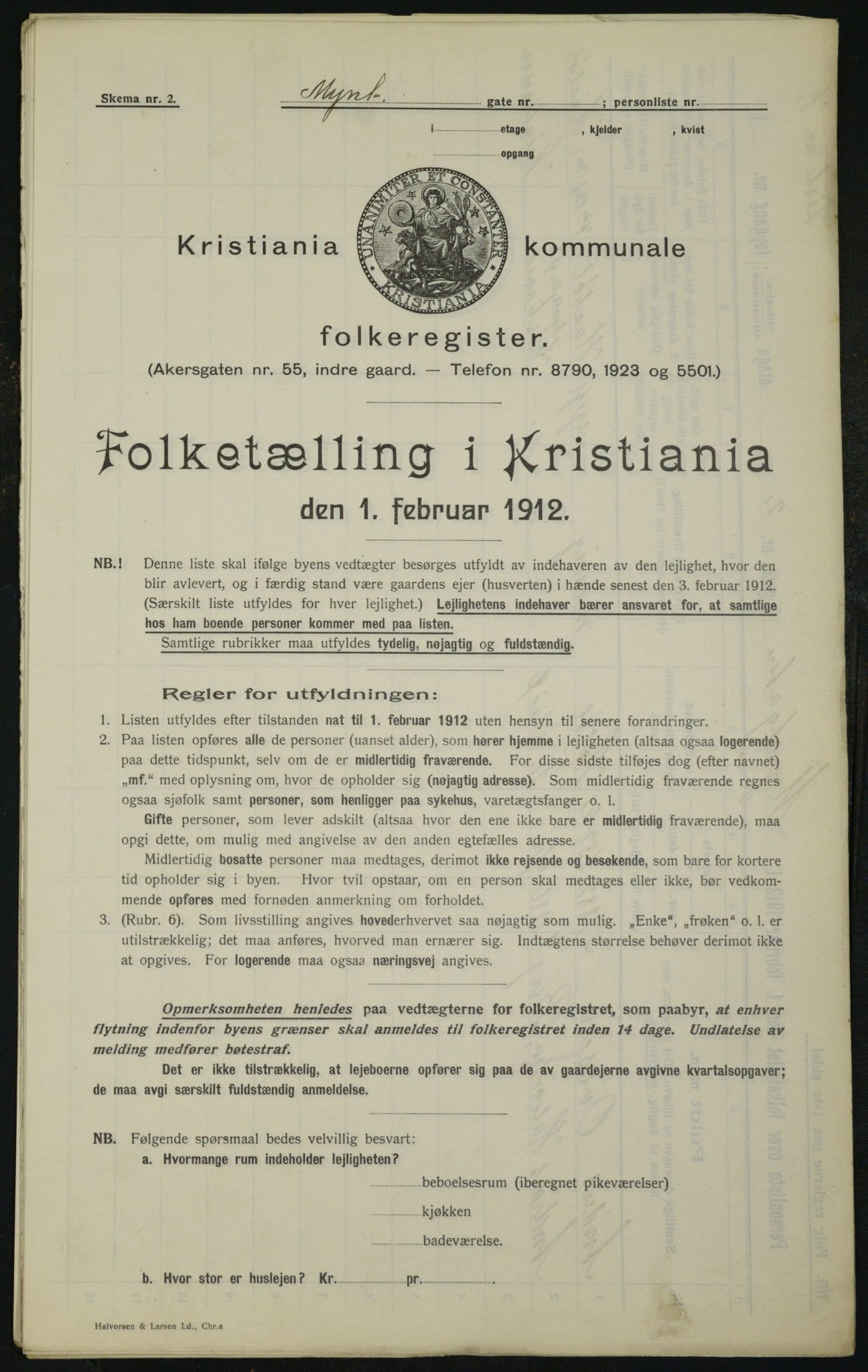 OBA, Kommunal folketelling 1.2.1912 for Kristiania, 1912, s. 68861