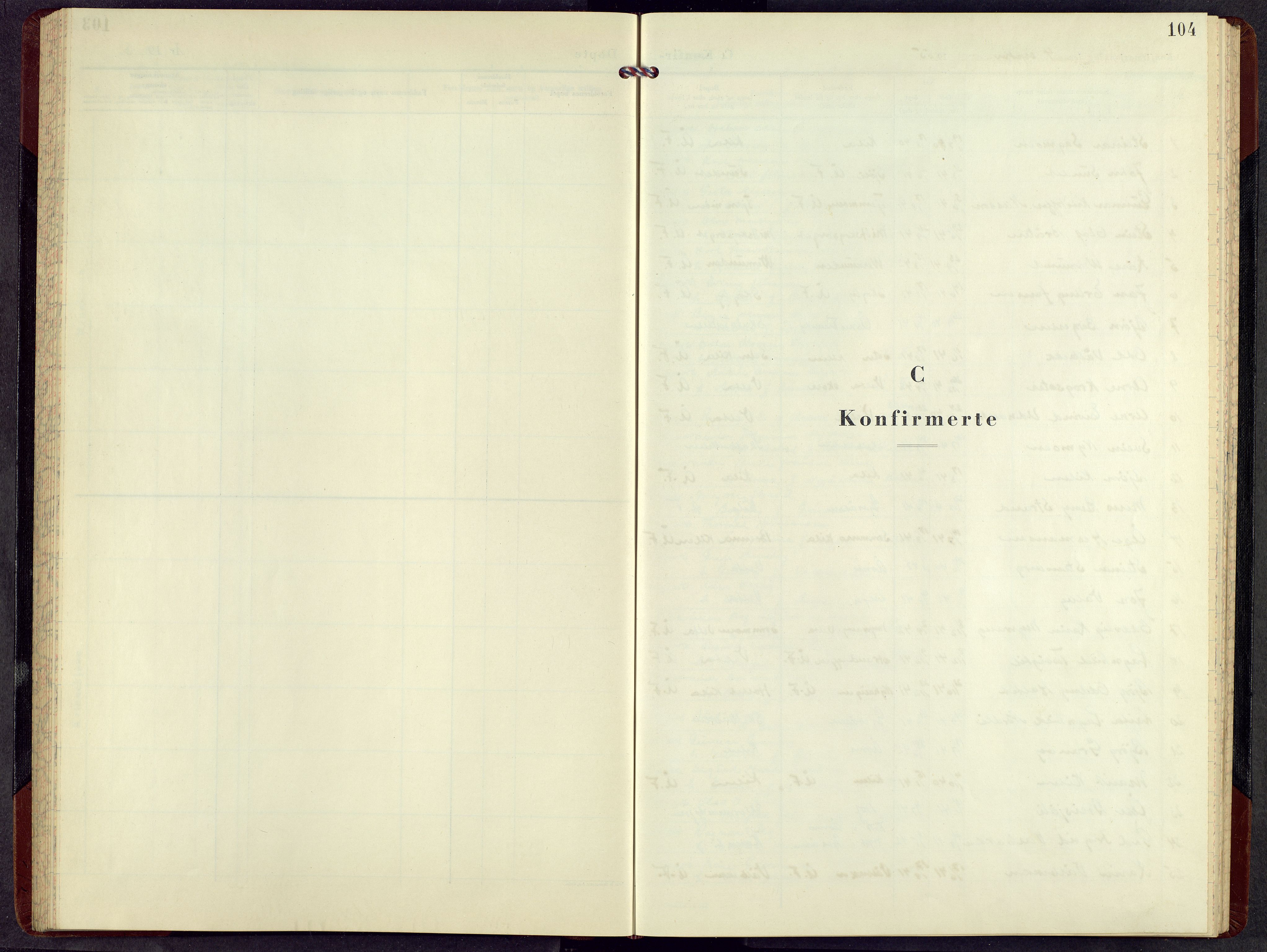 Åsnes prestekontor, AV/SAH-PREST-042/H/Ha/Hab/L0011: Klokkerbok nr. 11, 1955-1973, s. 104