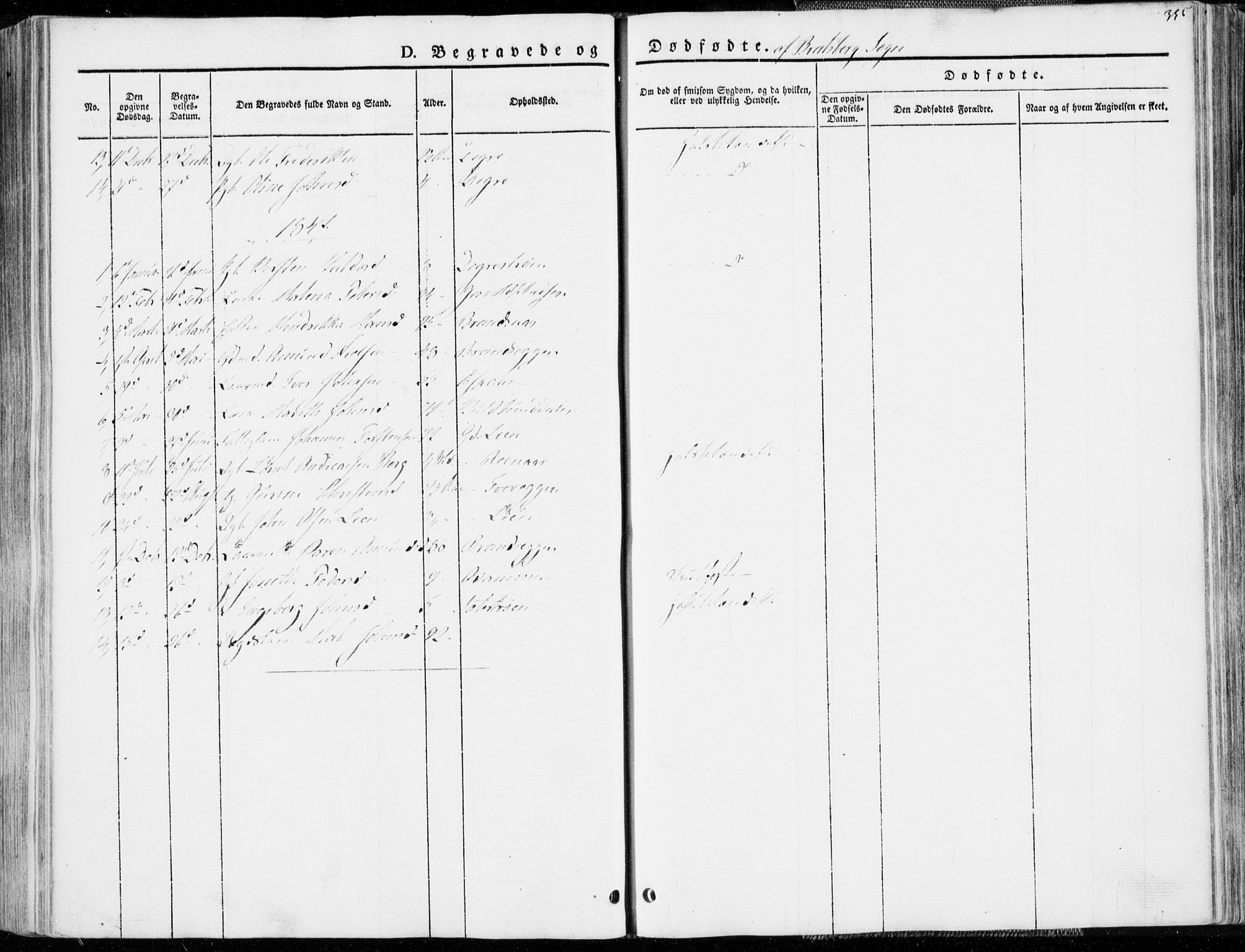 Ministerialprotokoller, klokkerbøker og fødselsregistre - Sør-Trøndelag, SAT/A-1456/606/L0290: Ministerialbok nr. 606A05, 1841-1847, s. 335