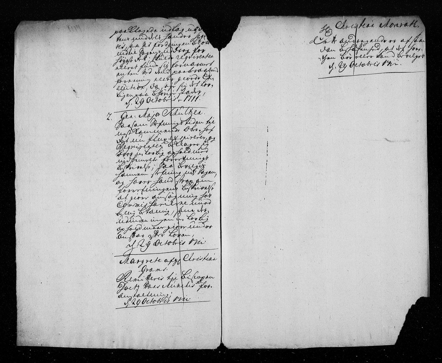 Stattholderembetet 1572-1771, AV/RA-EA-2870/Aa/L0003: Konsept til voteringsprotokoll, 1711, s. 233
