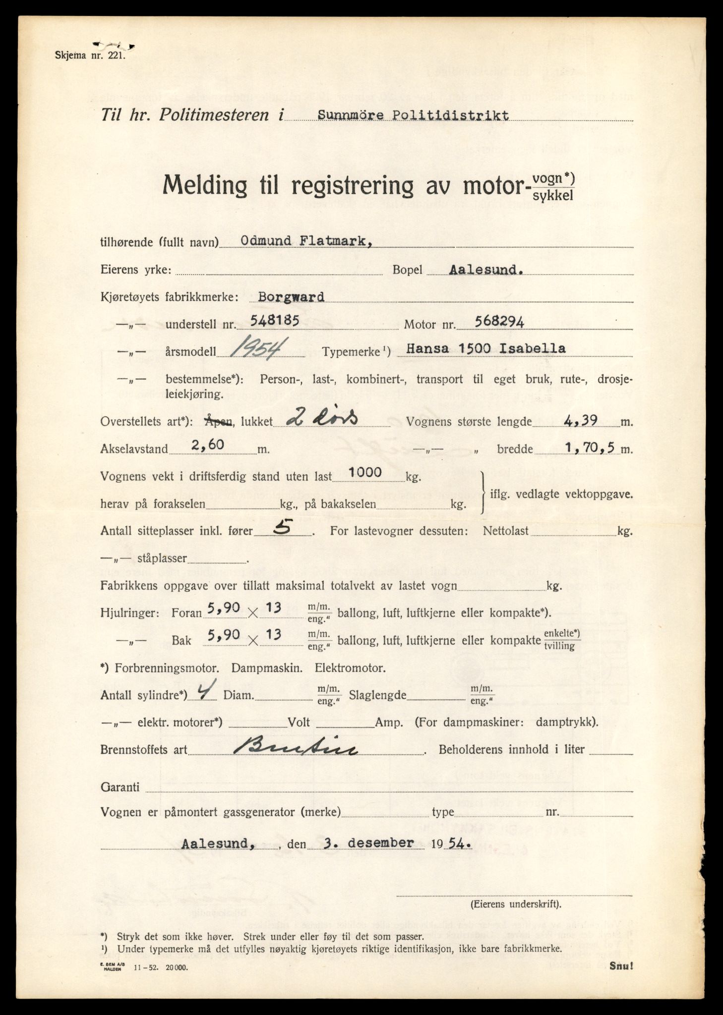 Møre og Romsdal vegkontor - Ålesund trafikkstasjon, AV/SAT-A-4099/F/Fe/L0042: Registreringskort for kjøretøy T 13906 - T 14079, 1927-1998, s. 1737