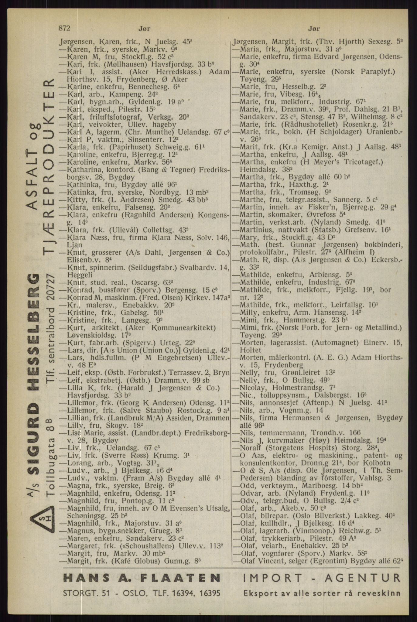 Kristiania/Oslo adressebok, PUBL/-, 1944, s. 872