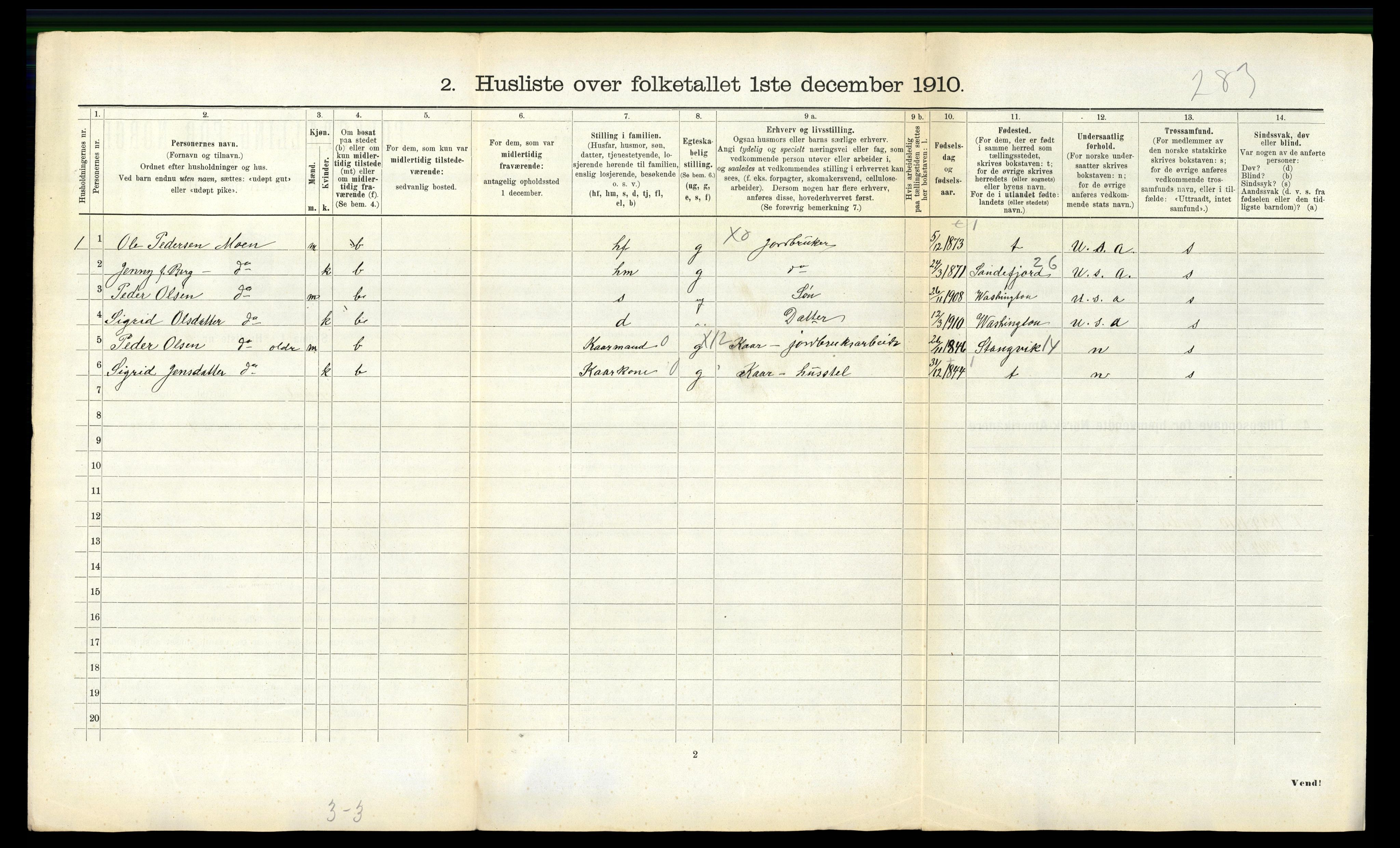 RA, Folketelling 1910 for 1634 Oppdal herred, 1910, s. 1376