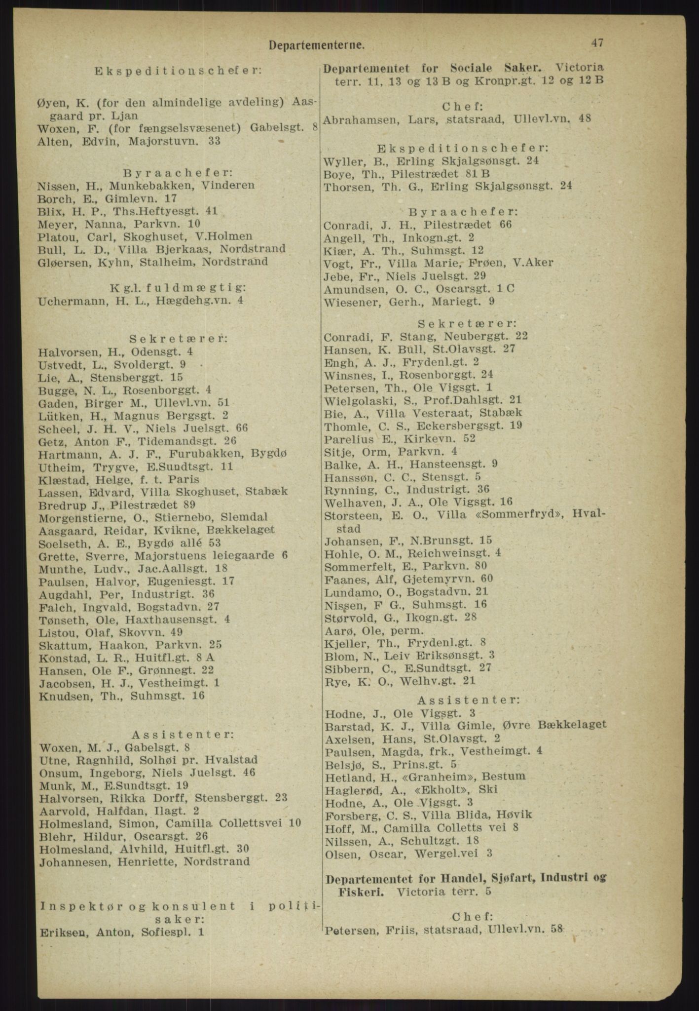Kristiania/Oslo adressebok, PUBL/-, 1918, s. 54