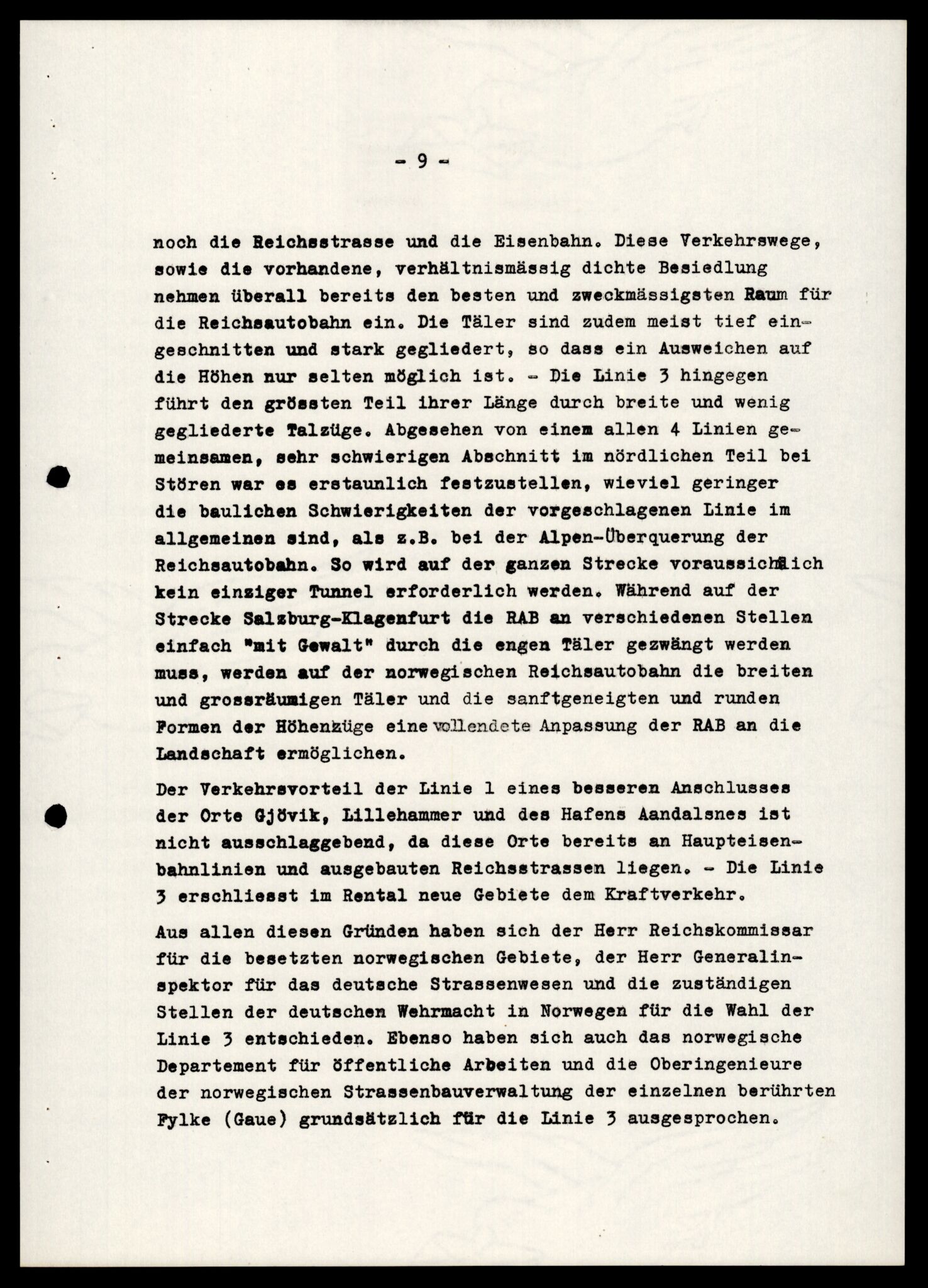 Forsvarets Overkommando. 2 kontor. Arkiv 11.4. Spredte tyske arkivsaker, AV/RA-RAFA-7031/D/Dar/Darb/L0001: Reichskommissariat - Hauptabteilung Technik und Verkehr, 1940-1944, s. 47