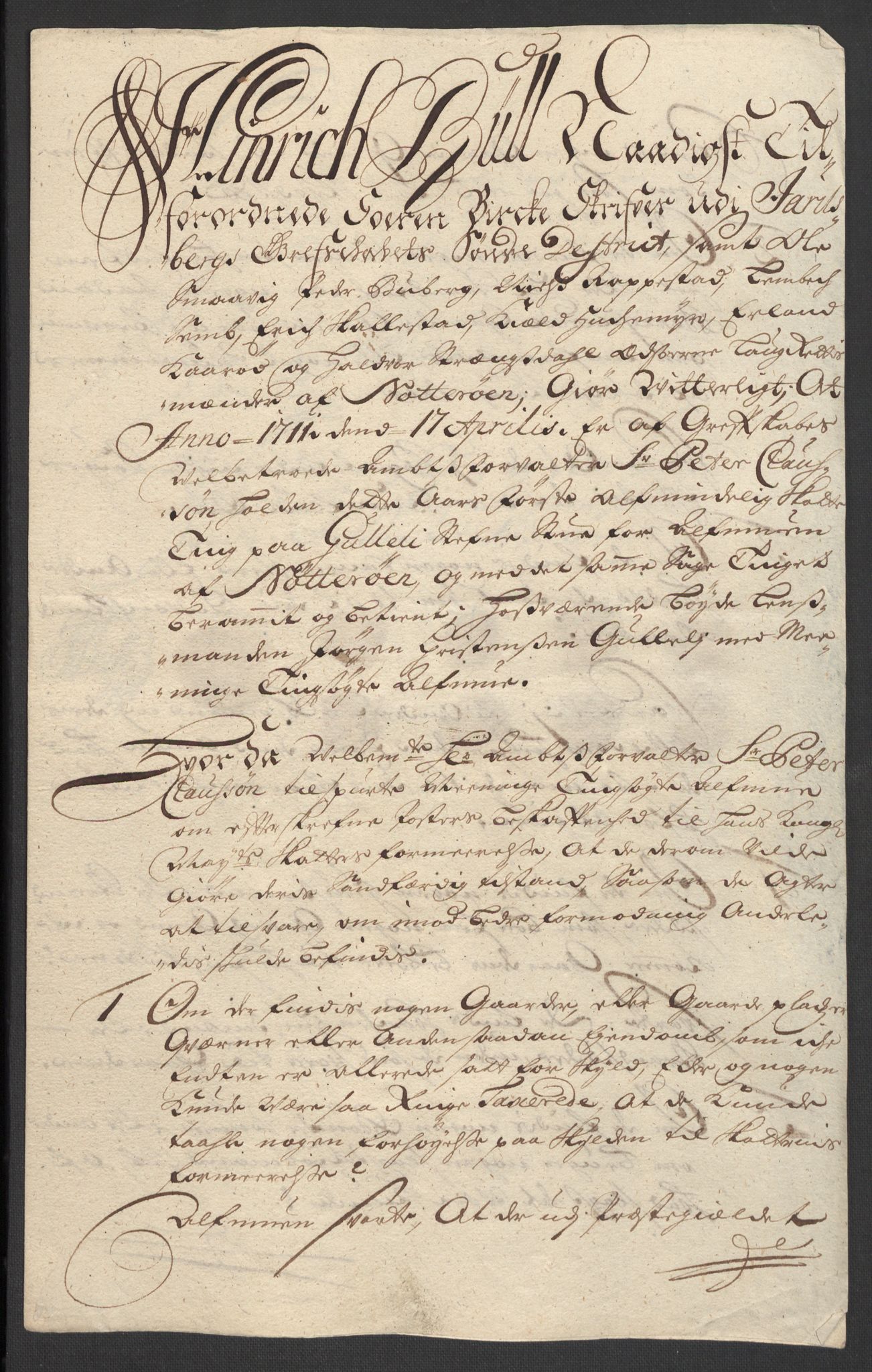 Rentekammeret inntil 1814, Reviderte regnskaper, Fogderegnskap, RA/EA-4092/R32/L1876: Fogderegnskap Jarlsberg grevskap, 1711, s. 356