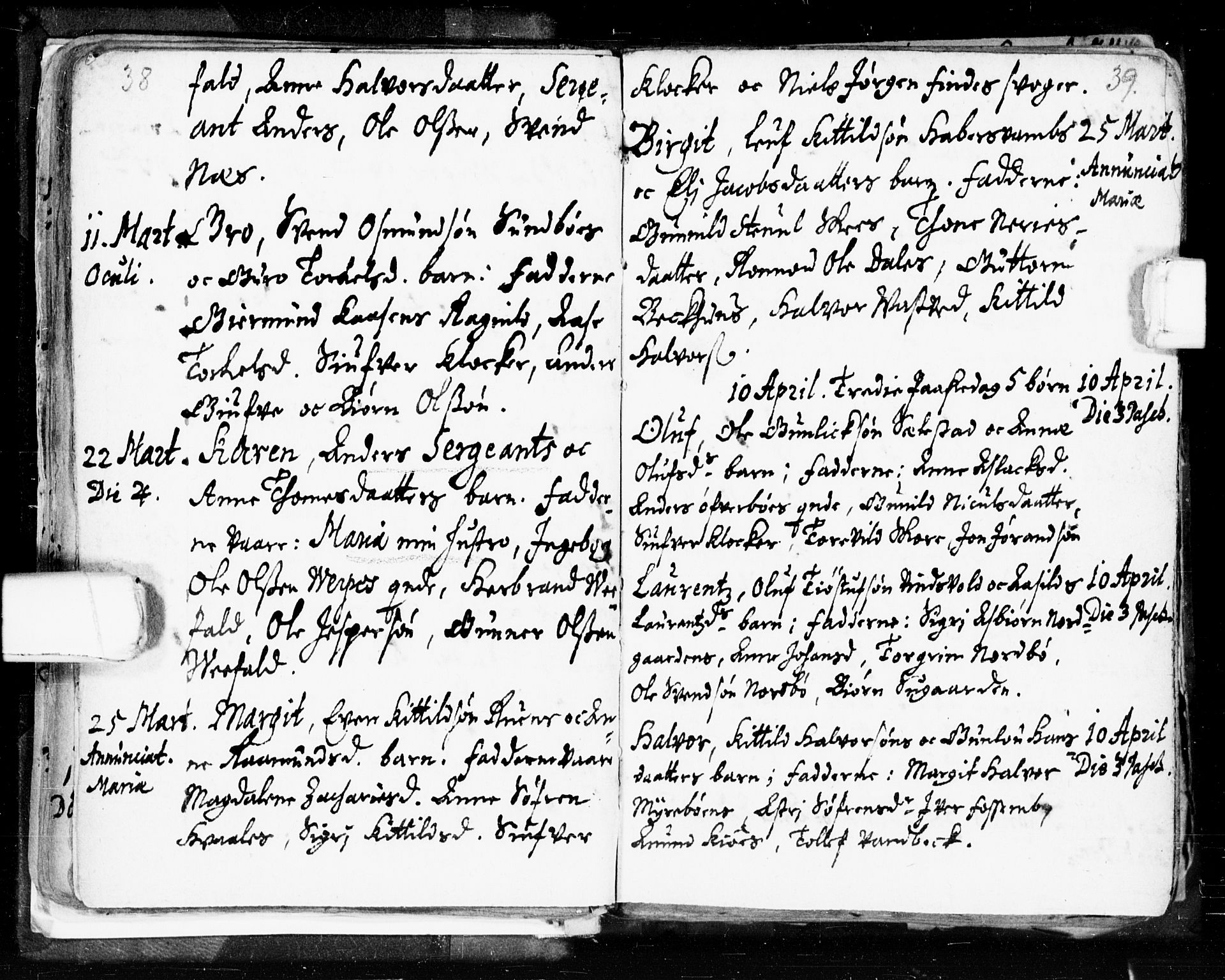 Seljord kirkebøker, SAKO/A-20/F/Fa/L0002: Ministerialbok nr. I 2, 1689-1713, s. 38-39
