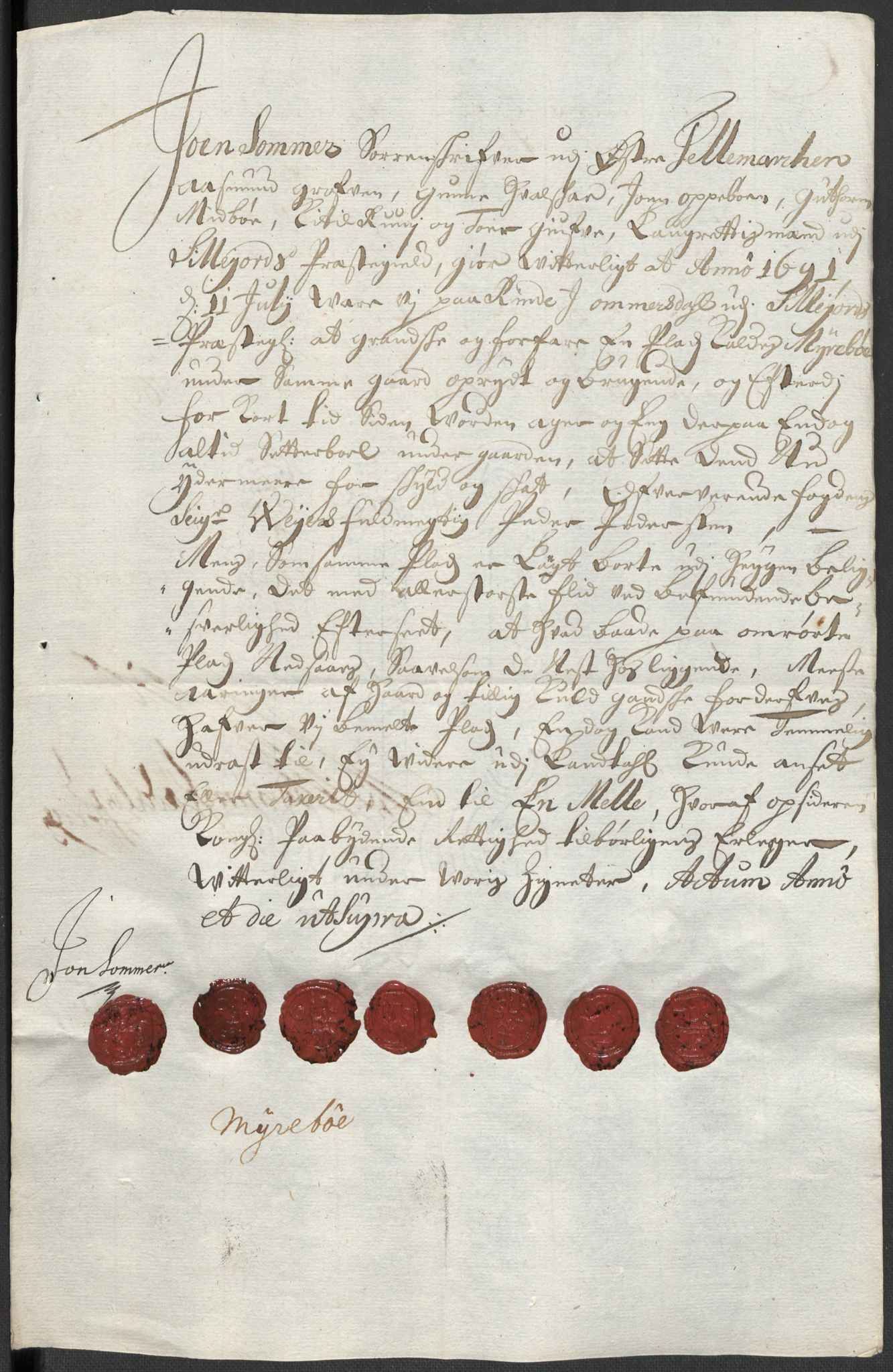 Rentekammeret inntil 1814, Reviderte regnskaper, Fogderegnskap, AV/RA-EA-4092/R35/L2089: Fogderegnskap Øvre og Nedre Telemark, 1690-1692, s. 181