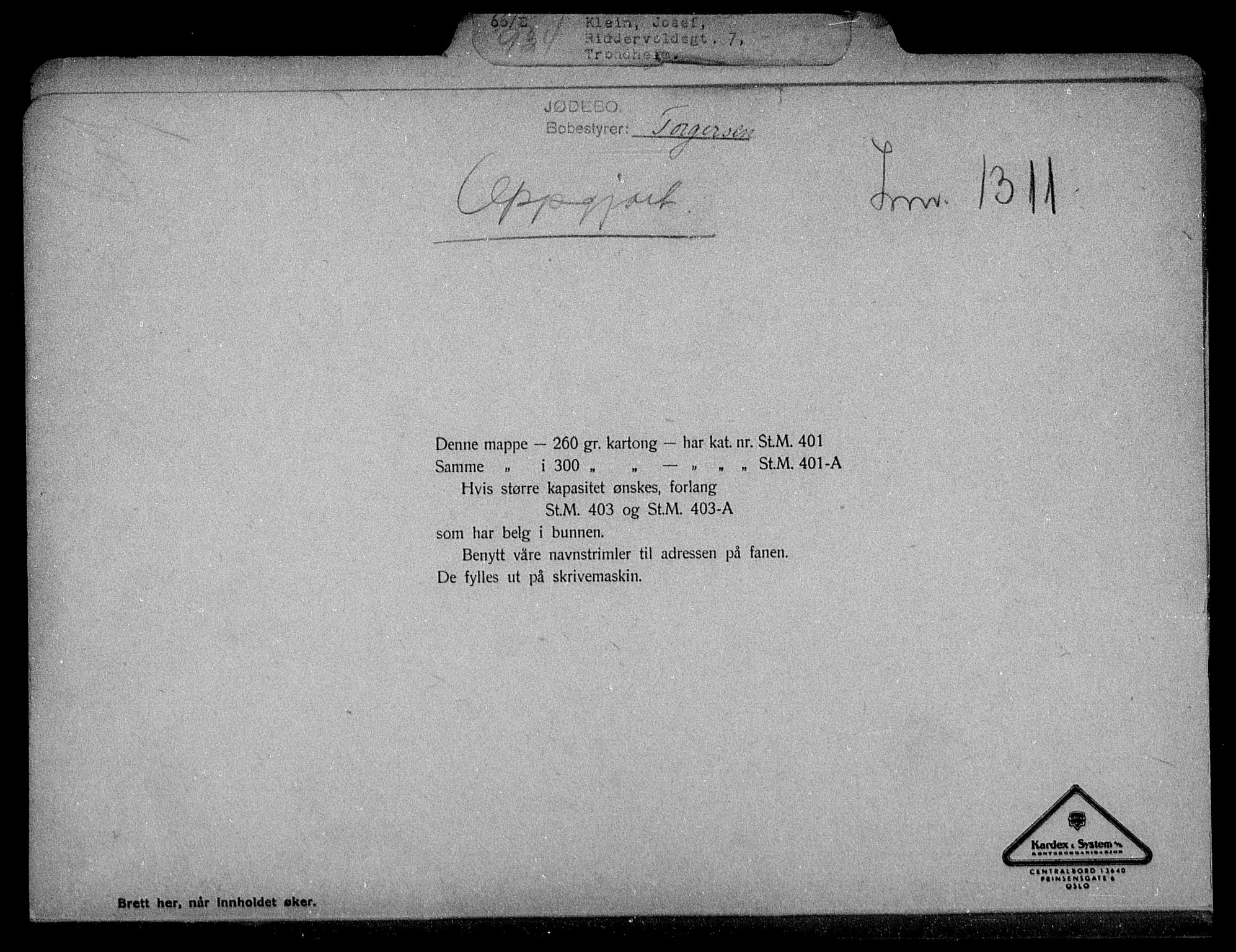 Justisdepartementet, Tilbakeføringskontoret for inndratte formuer, AV/RA-S-1564/H/Hc/Hca/L0902: --, 1945-1947, s. 2